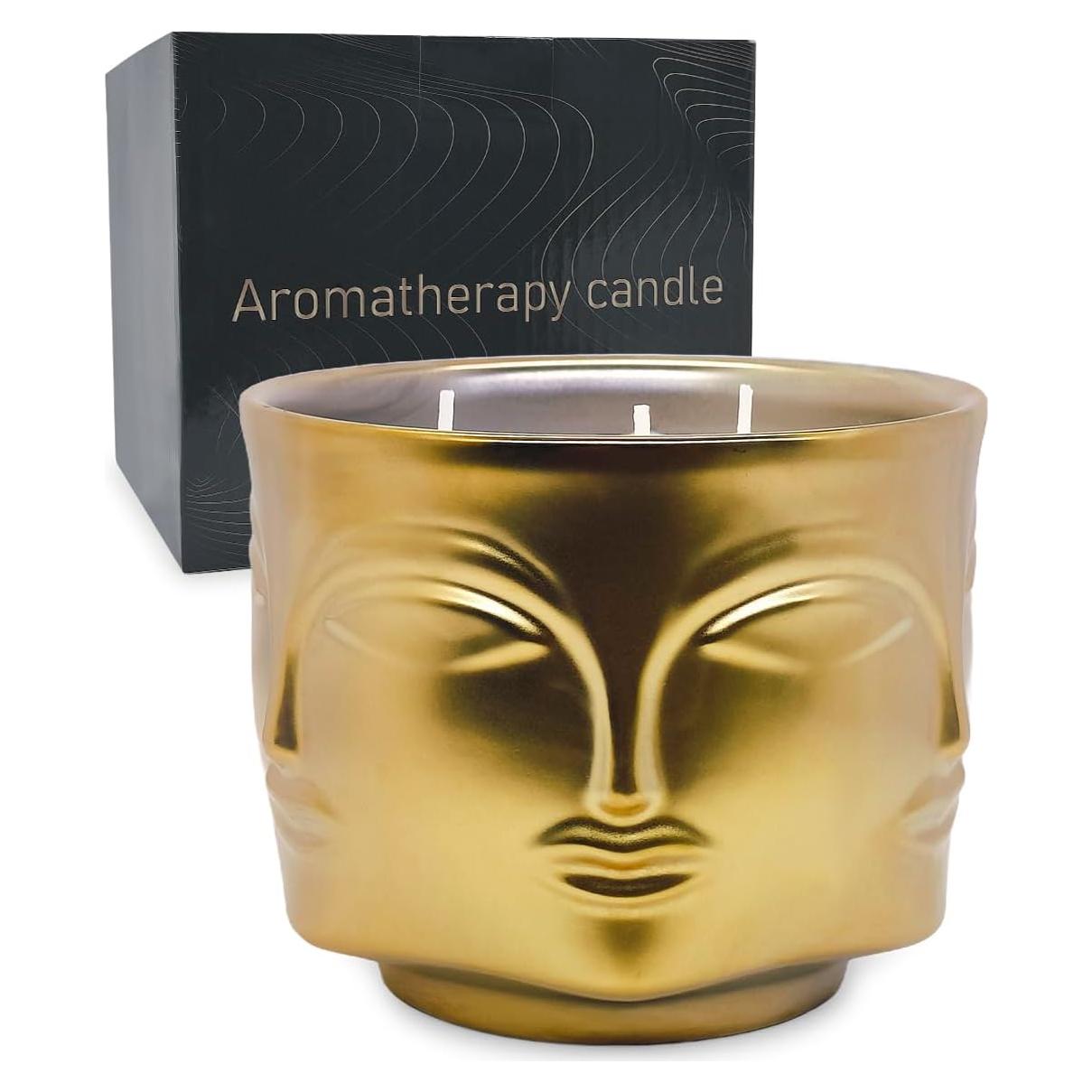 Vela Aromática 3 Mechas Calm-Life 20oz Manzana y Canela