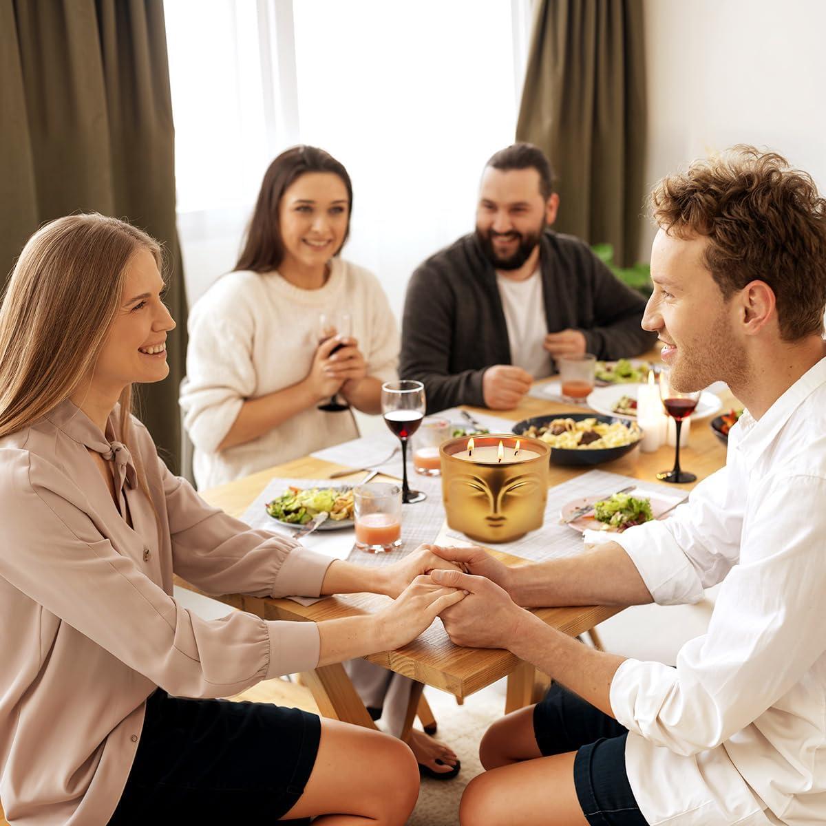 Vela Aromática 3 Mechas Calm-Life 20oz Manzana y Canela