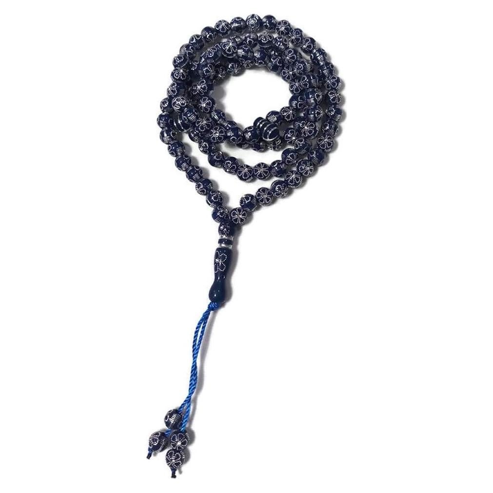 Misbaha musulmán 99 cuentas Al-Ameen AMN-241 Zikr azul zafiro