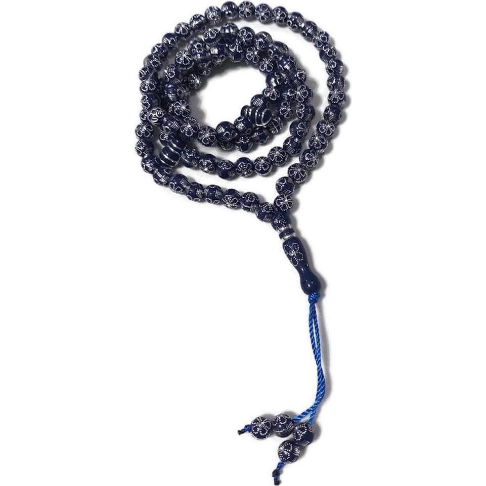 Misbaha musulmán 99 cuentas Al-Ameen AMN-241 Zikr azul zafiro