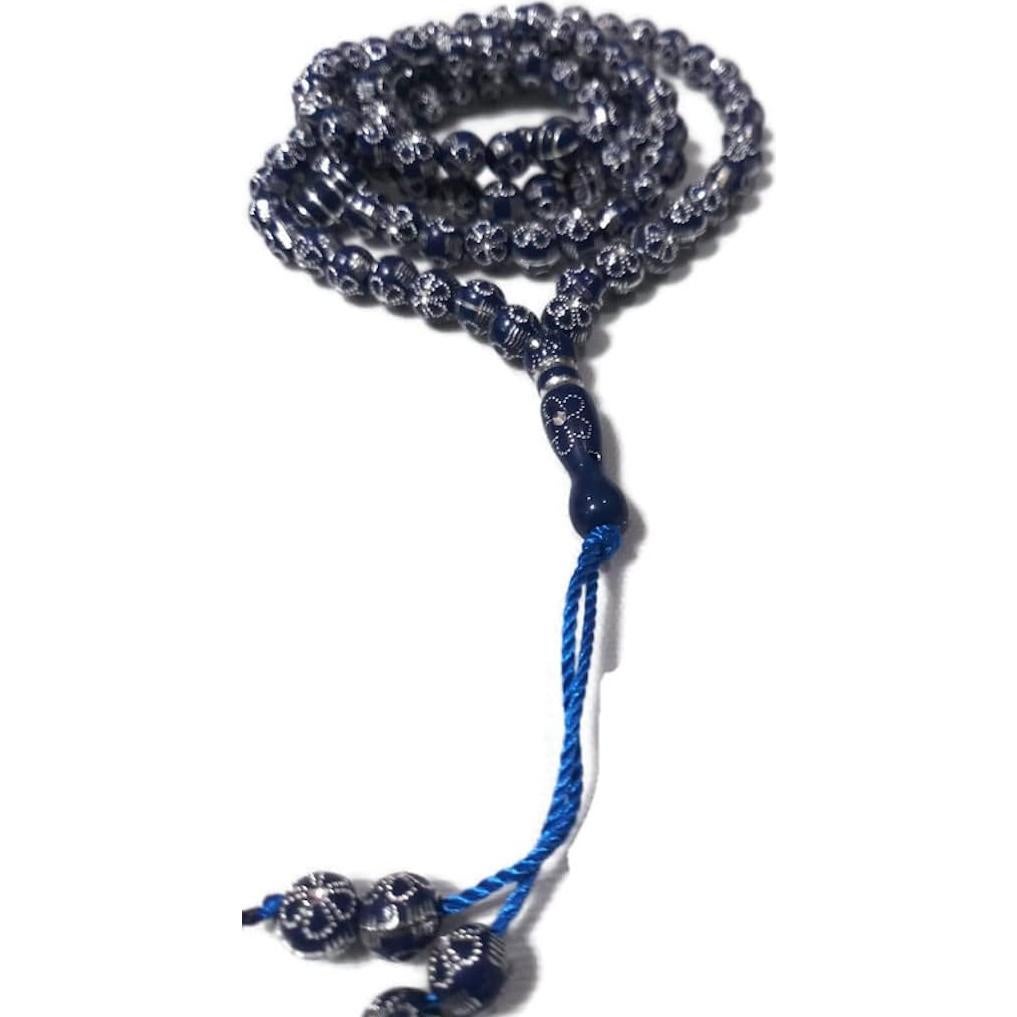 Misbaha musulmán 99 cuentas Al-Ameen AMN-241 Zikr azul zafiro