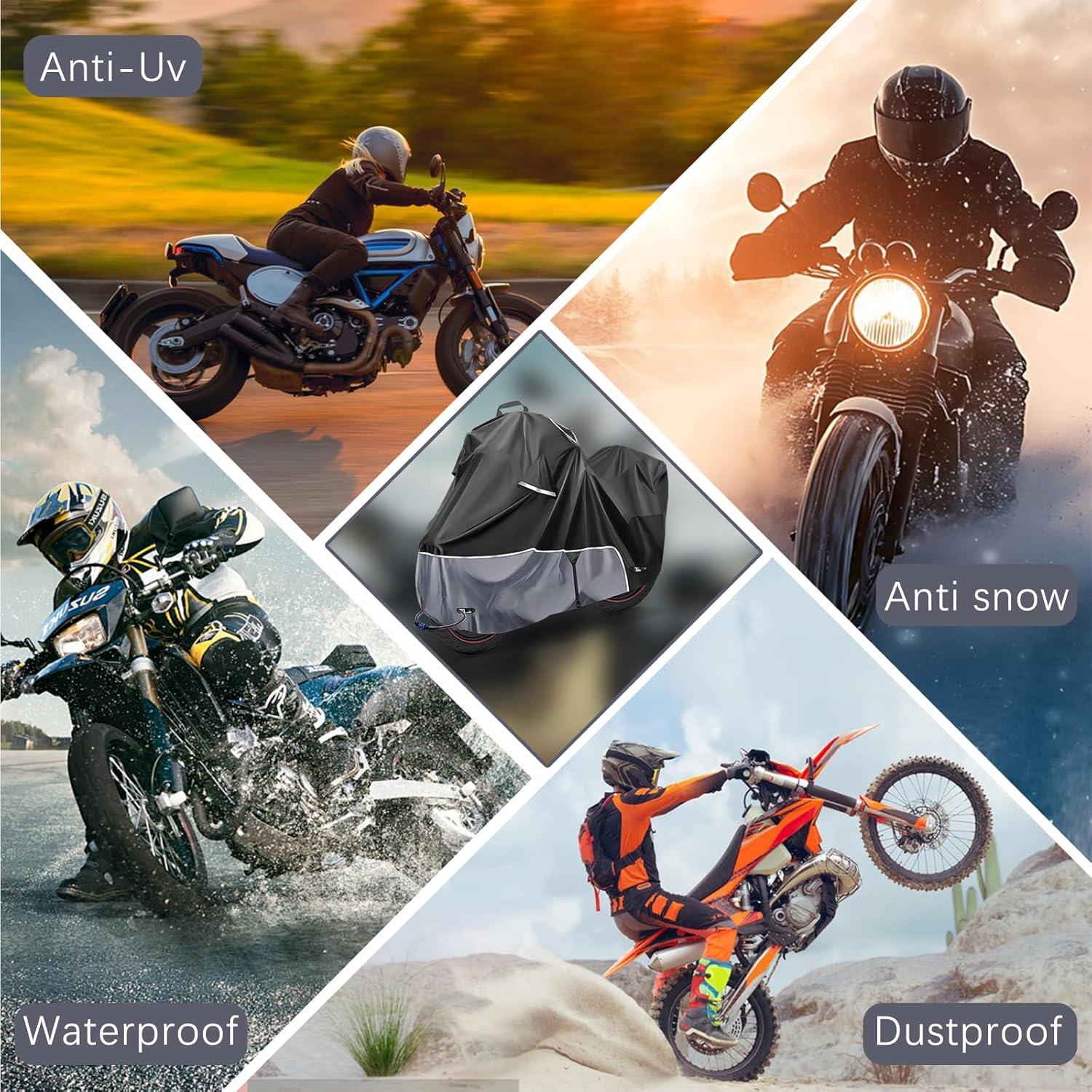 Funda de motocicleta Blshwez 600D impermeable 292 cm para Harley