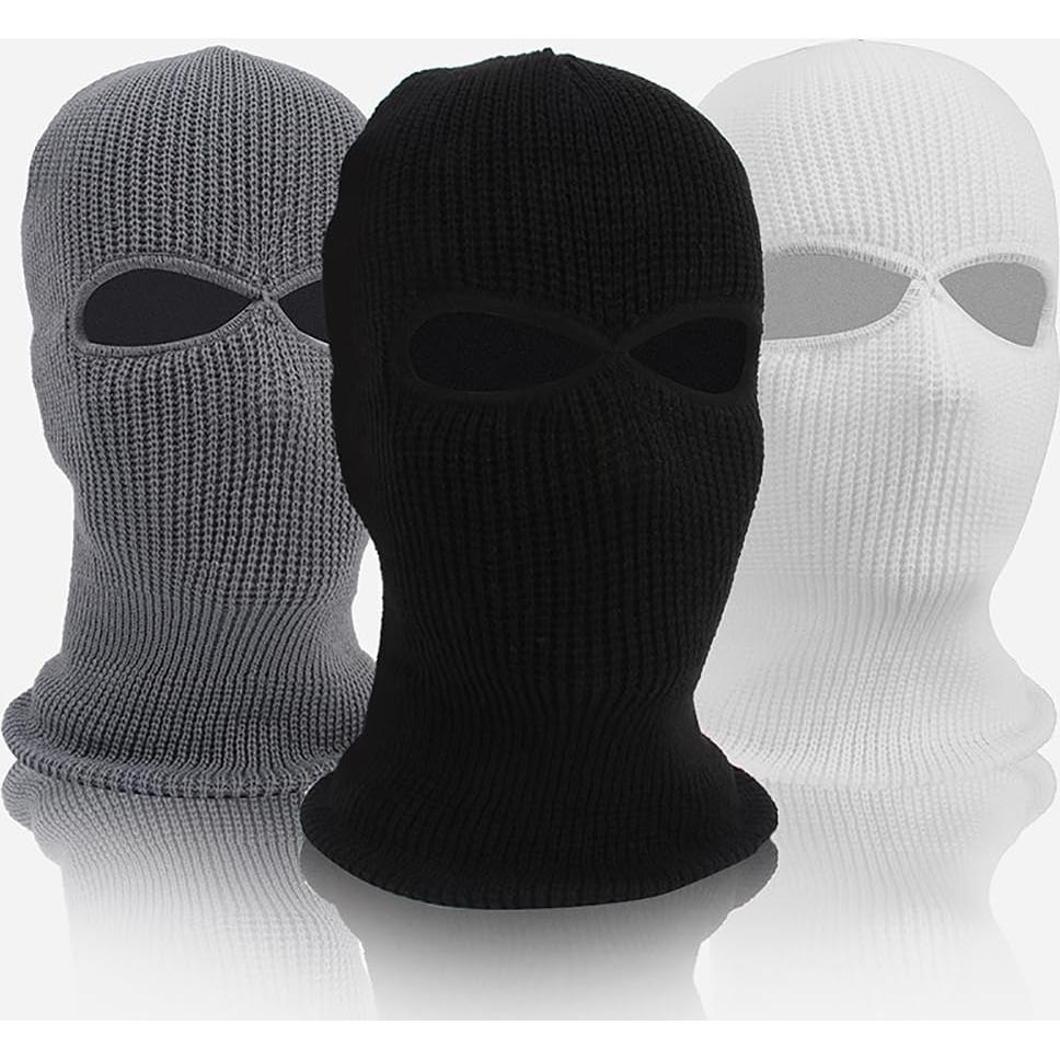 Pasamontañas de Invierno UUYYEO Negro 100% Acrílico Talla Única