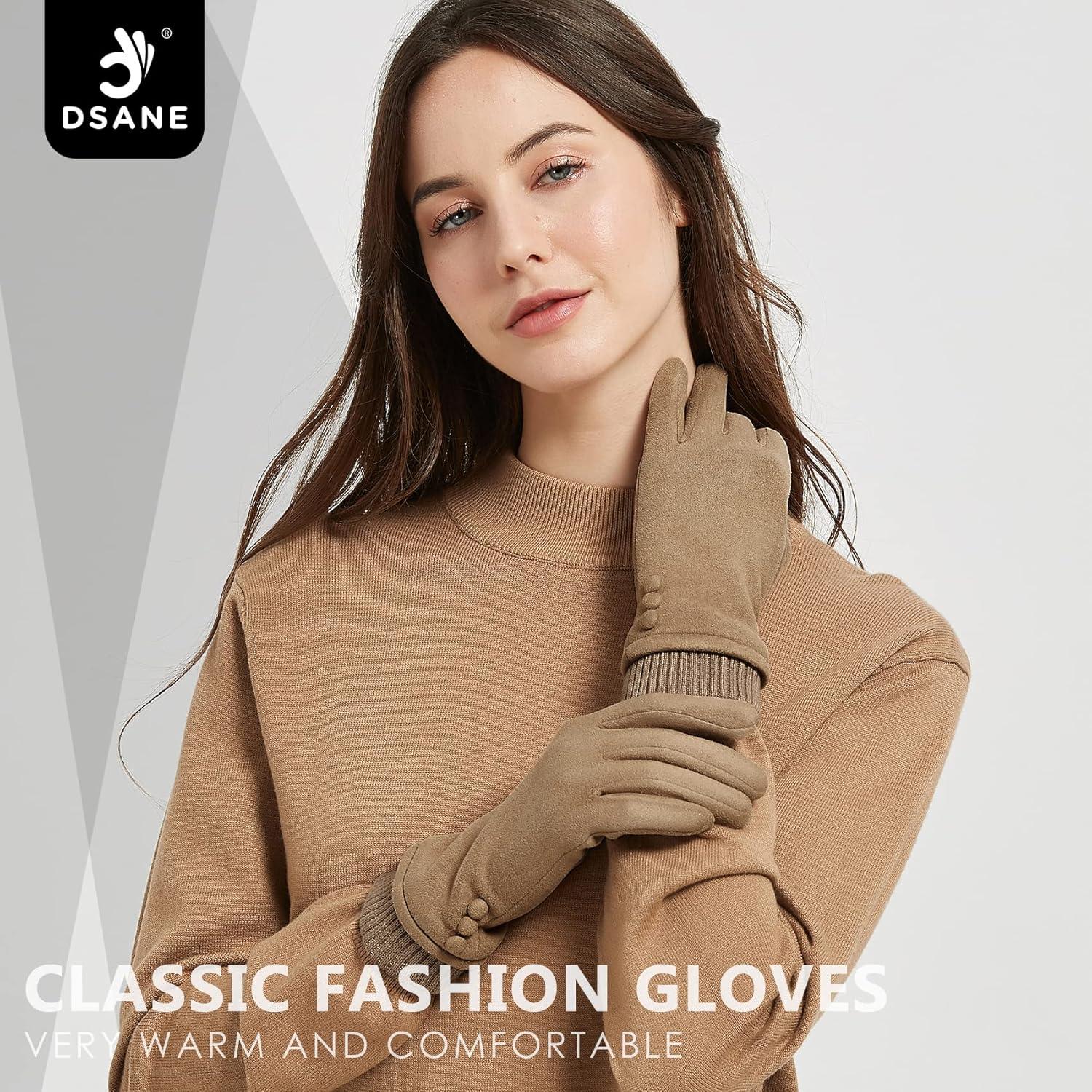 Guantes de Invierno Táctiles Dsane para Mujeres - Forro Polar Cálido