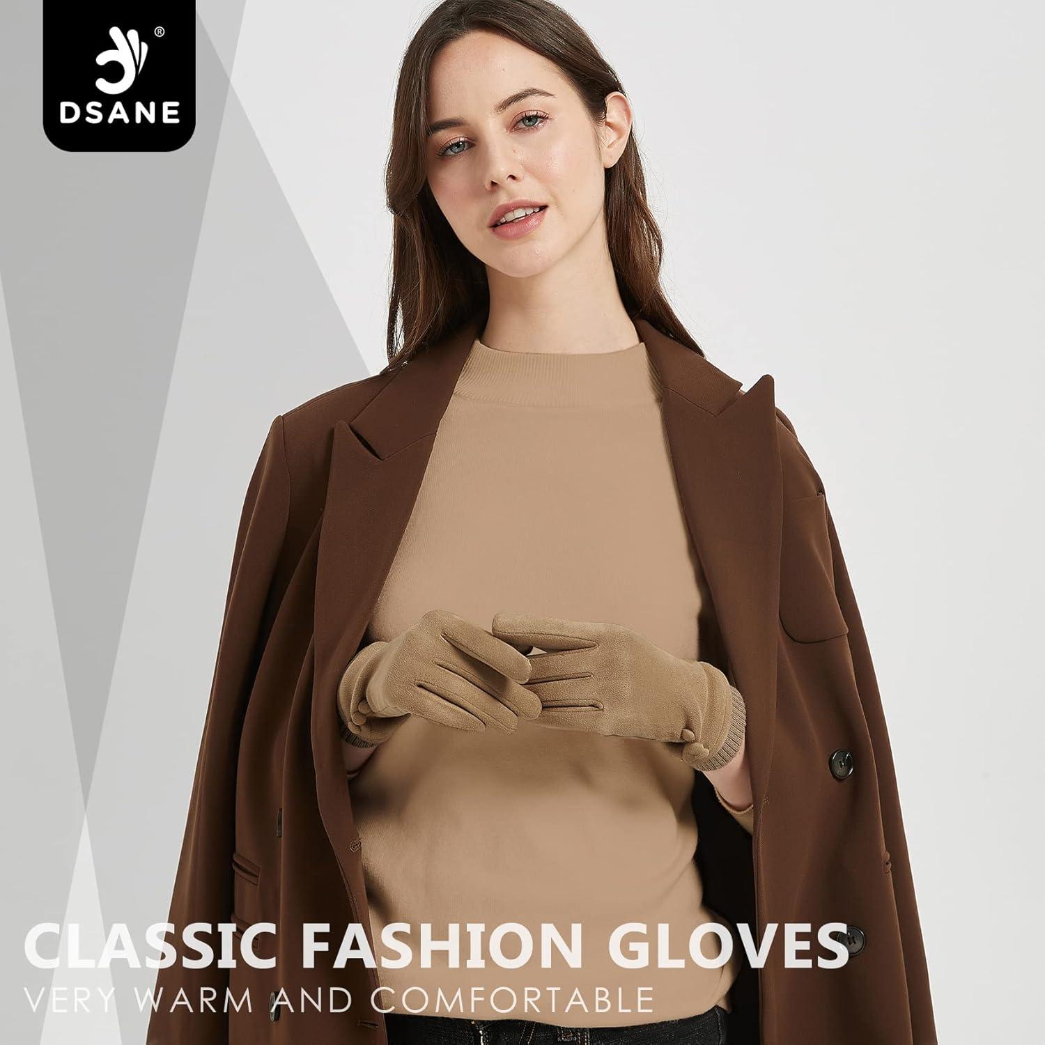 Guantes de Invierno Táctiles Dsane para Mujeres - Forro Polar Cálido