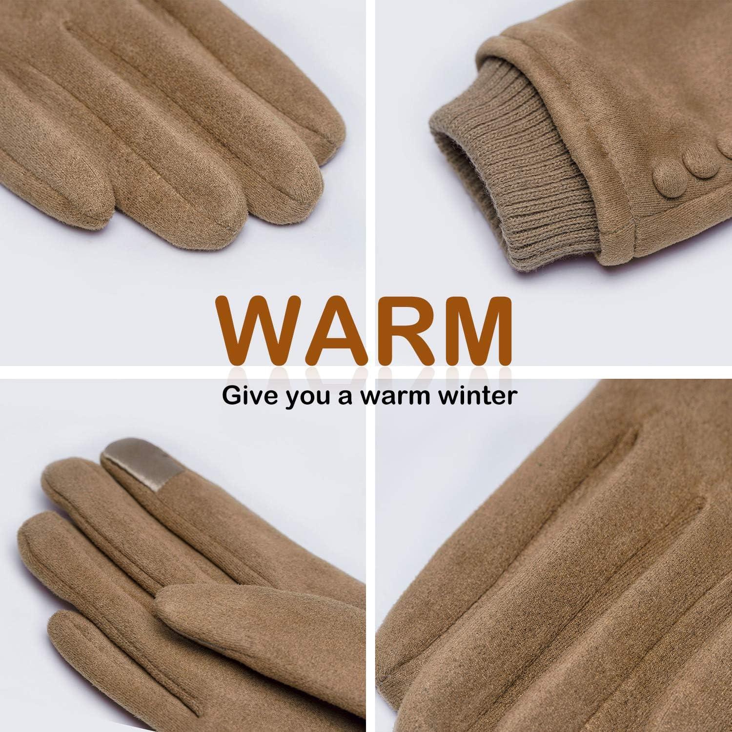 Guantes de Invierno Táctiles Dsane para Mujeres - Forro Polar Cálido