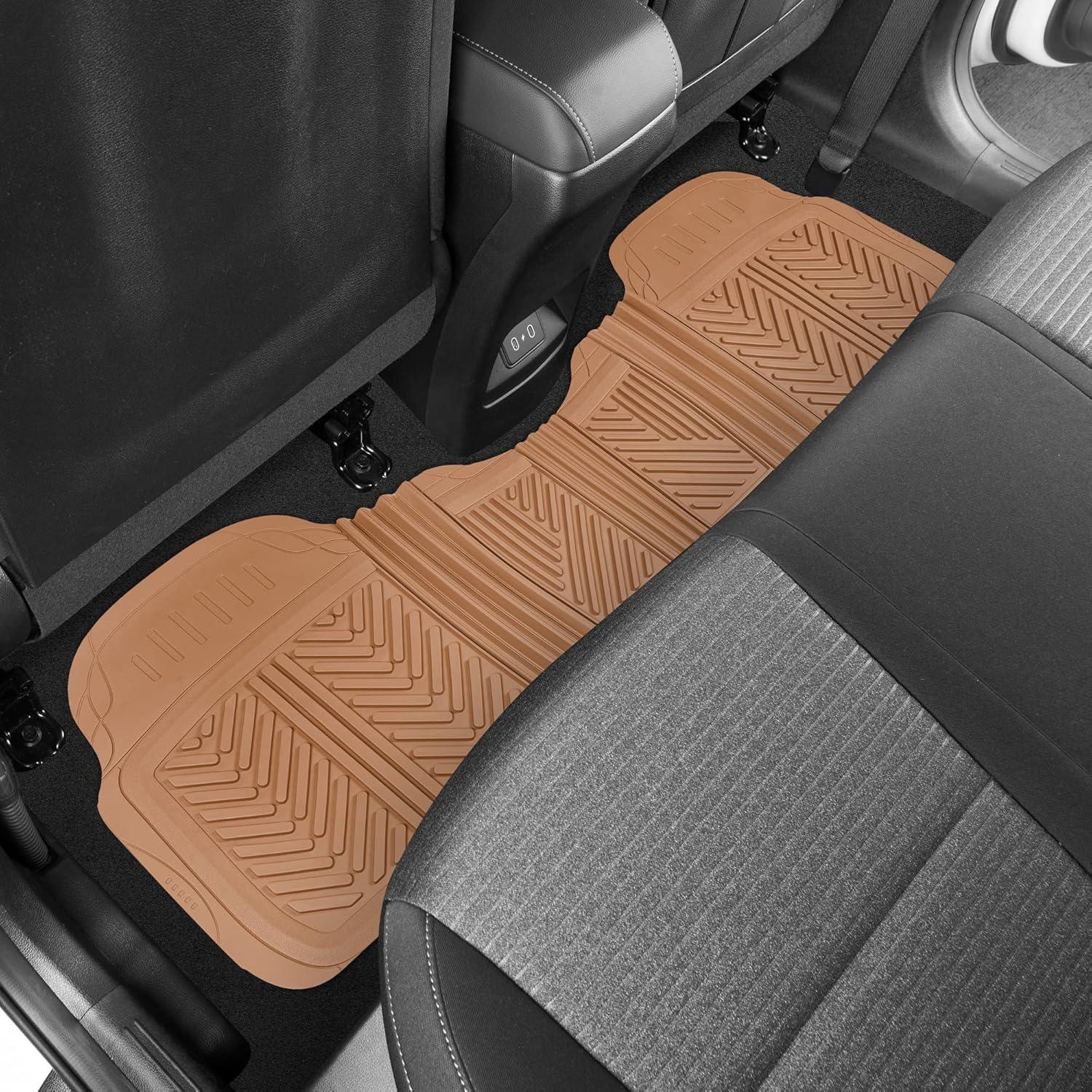 Alfombrillas de goma Motor Trend MT-773-BG para automóviles - Juego de 3