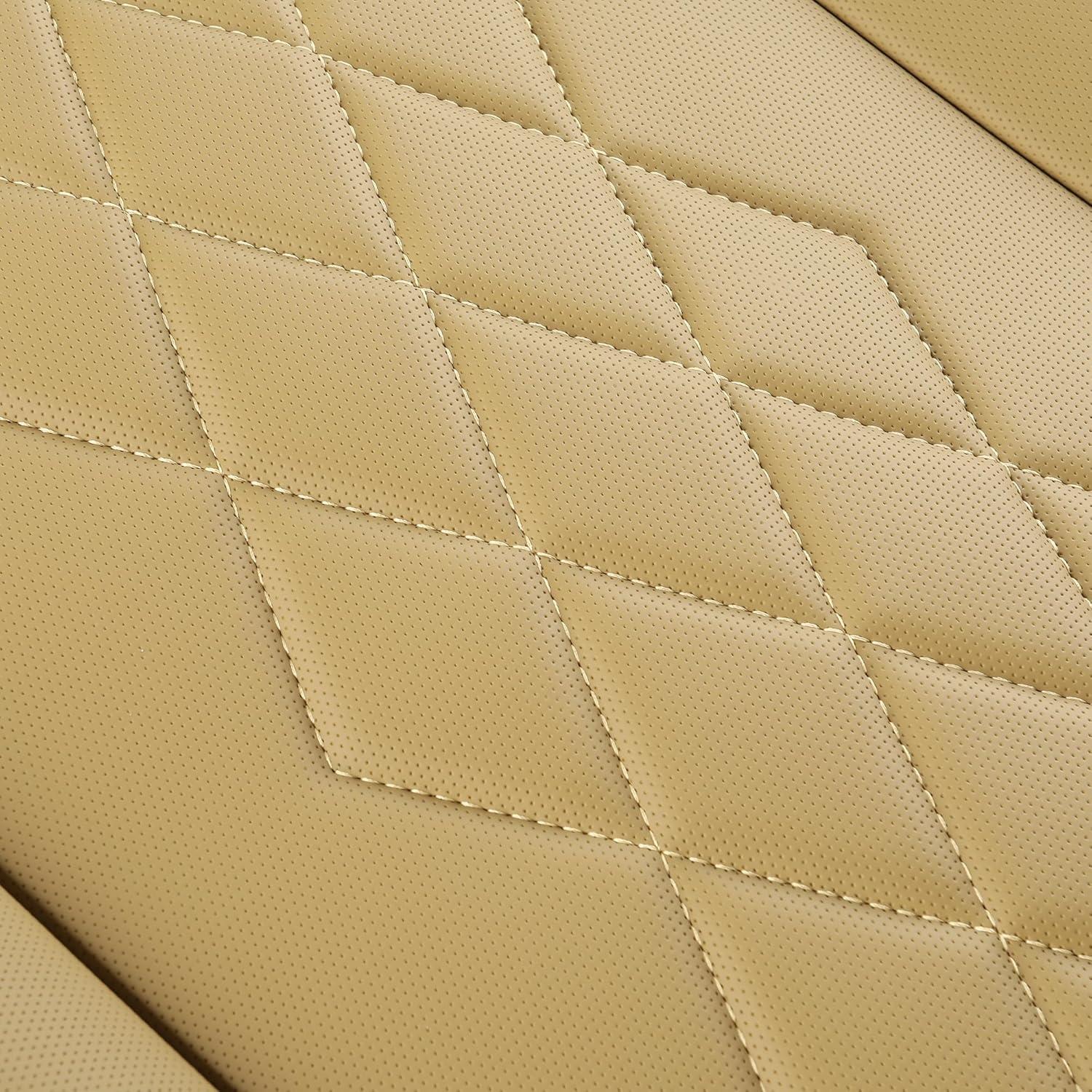 Funda de Asiento de Coche JOJOBAY Beige Universal Antideslizante