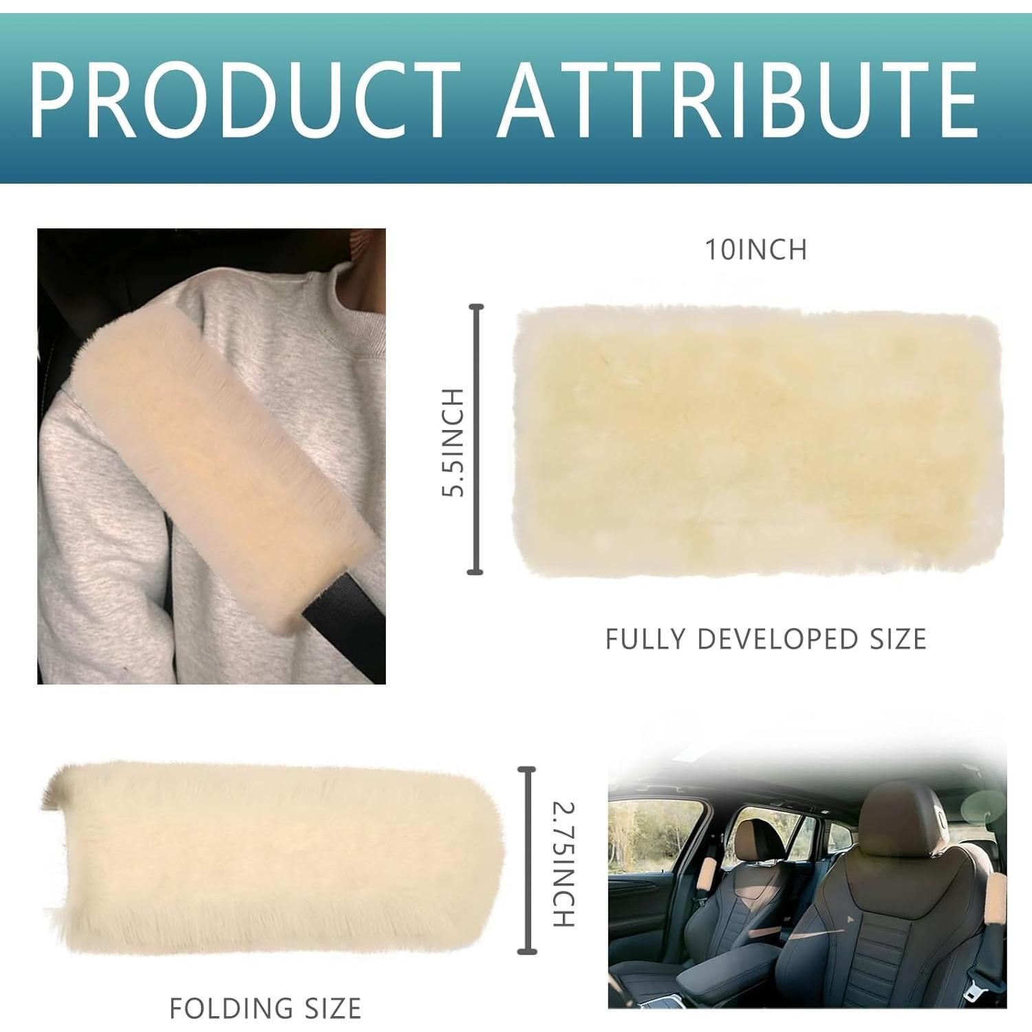 Fundas de Cinturón de Seguridad Luminuti Beige 2 Pcs