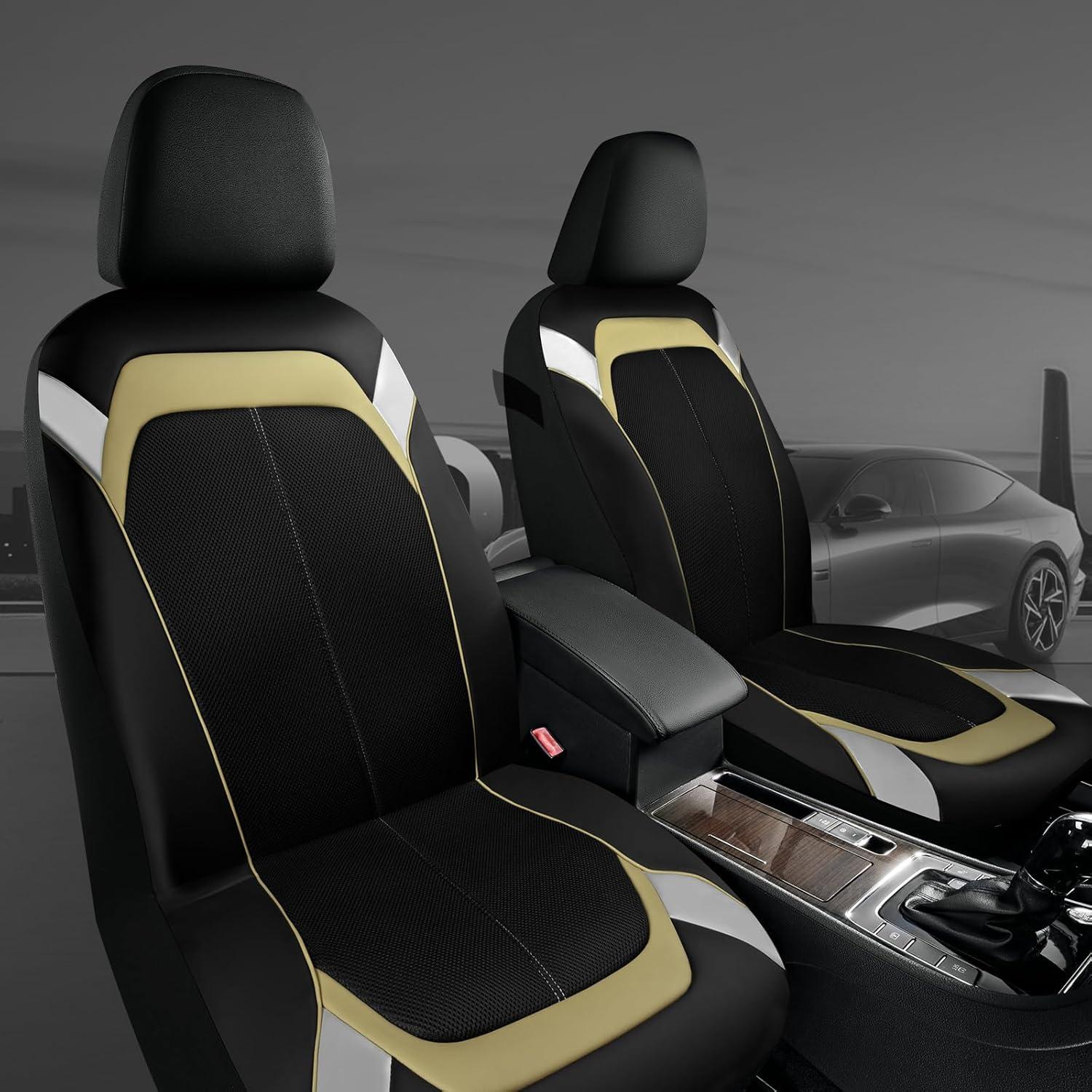 Funda de Asiento de Coche PIC AUTO Beige y Plateada Universal