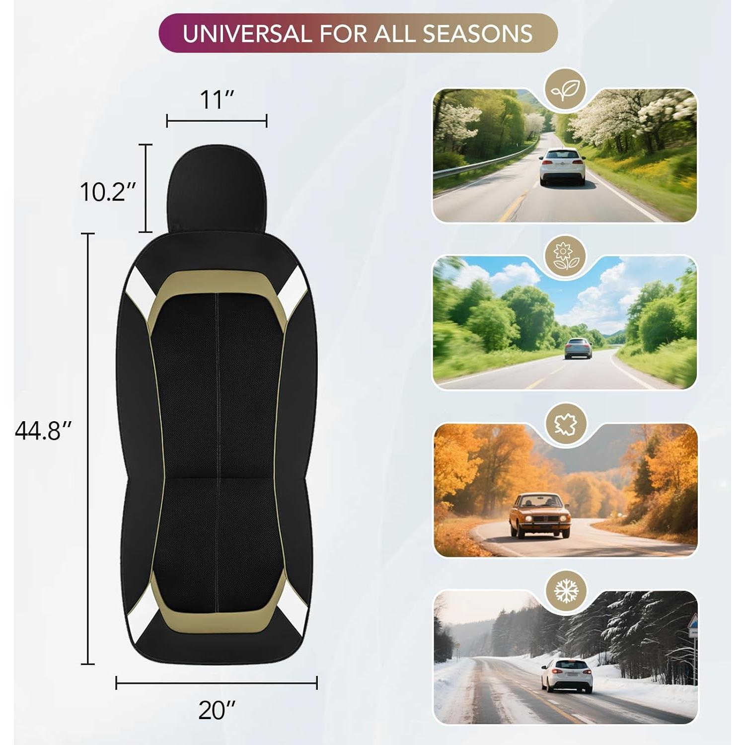 Funda de Asiento de Coche PIC AUTO Beige y Plateada Universal