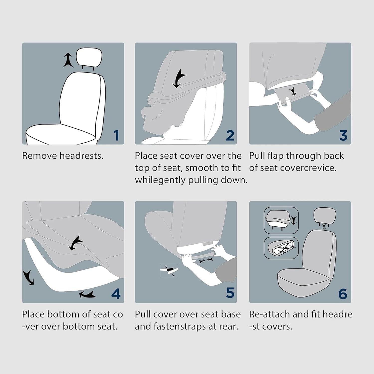 Funda de Asiento de Coche PIC AUTO Beige y Plateada Universal