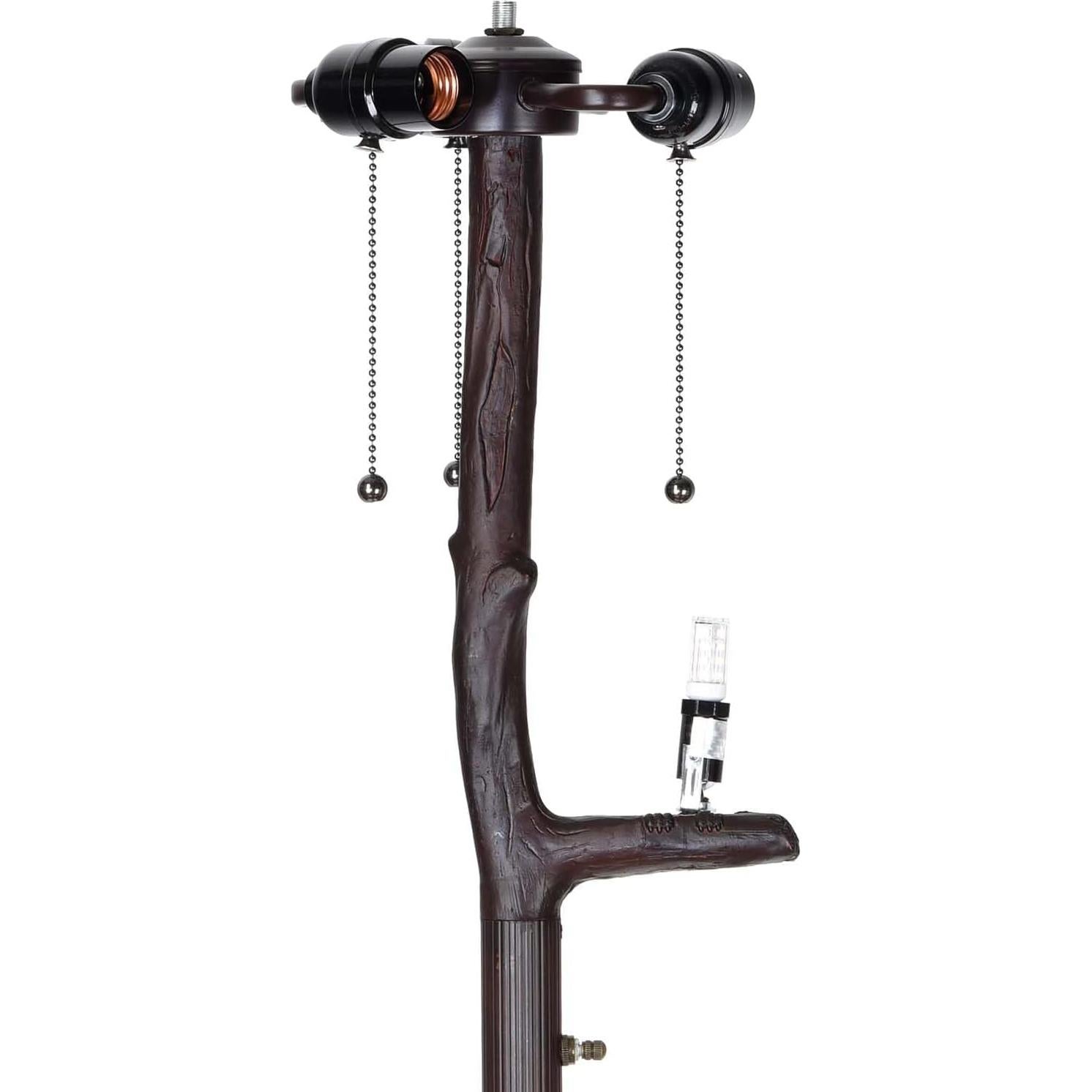 Lámpara de Pie BIEYE Cuervo en Rama 165 cm Vidrio Tiffany