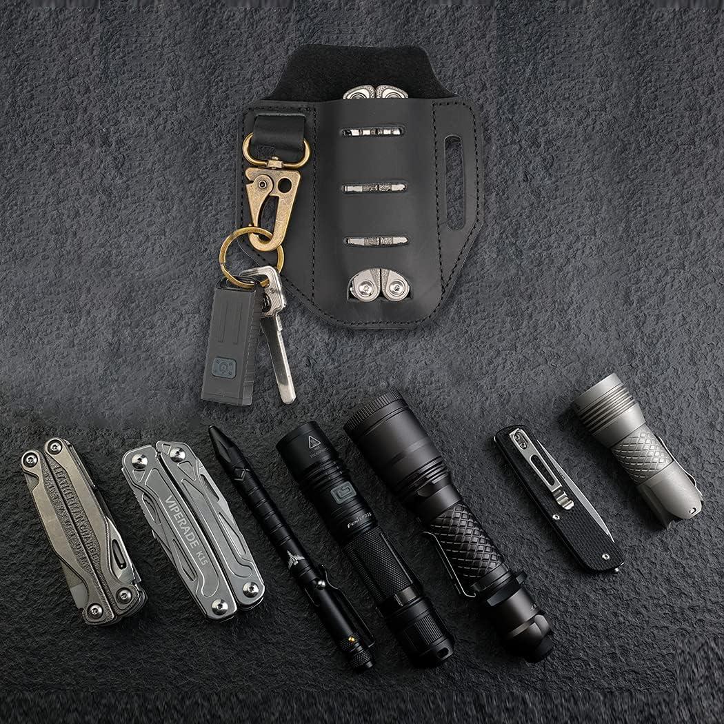 Funda Multiherramienta VIPERADE PJ9 Plus de Cuero Negro