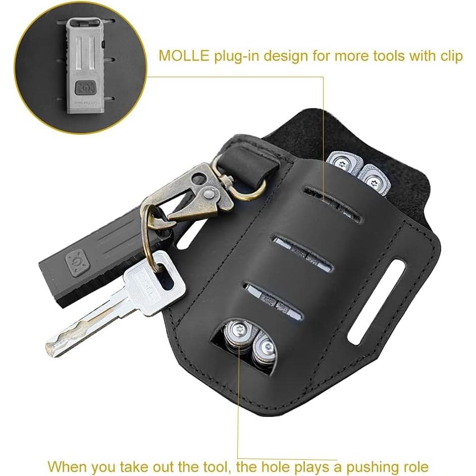 Funda Multiherramienta VIPERADE PJ9 Plus de Cuero Negro