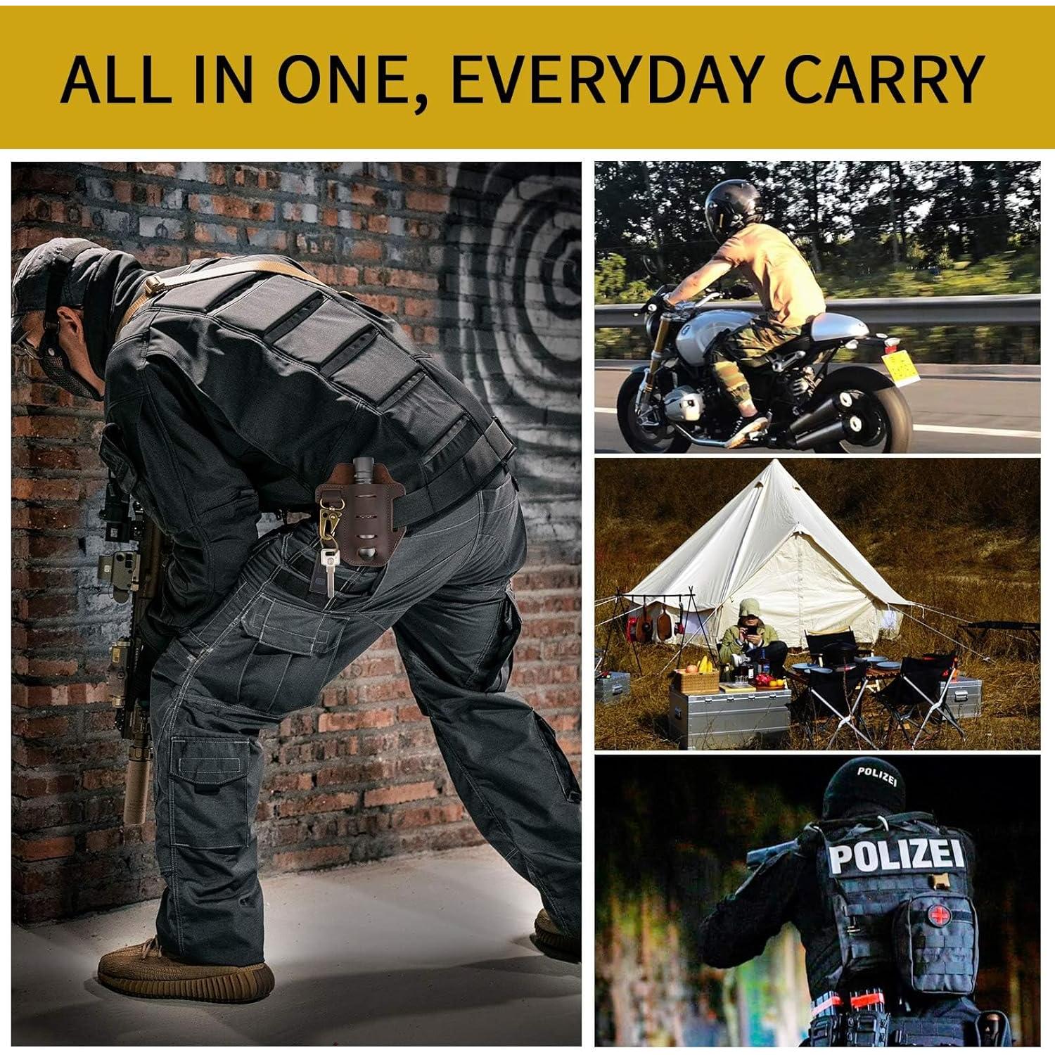 Funda Multiherramienta VIPERADE PJ9 Plus de Cuero Negro