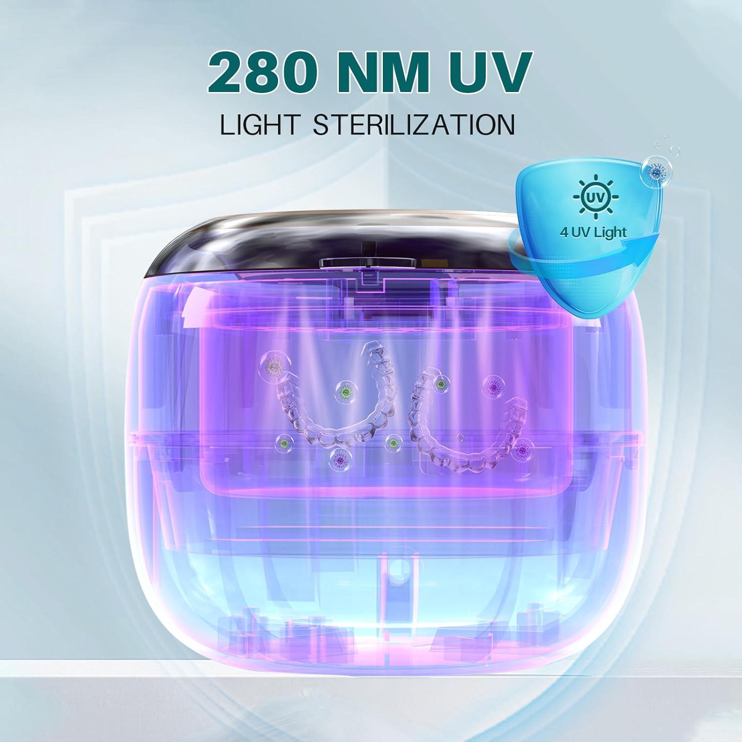 Limpiadora Ultrasónica Voraiya 45kHz para Retenedores y Joyería