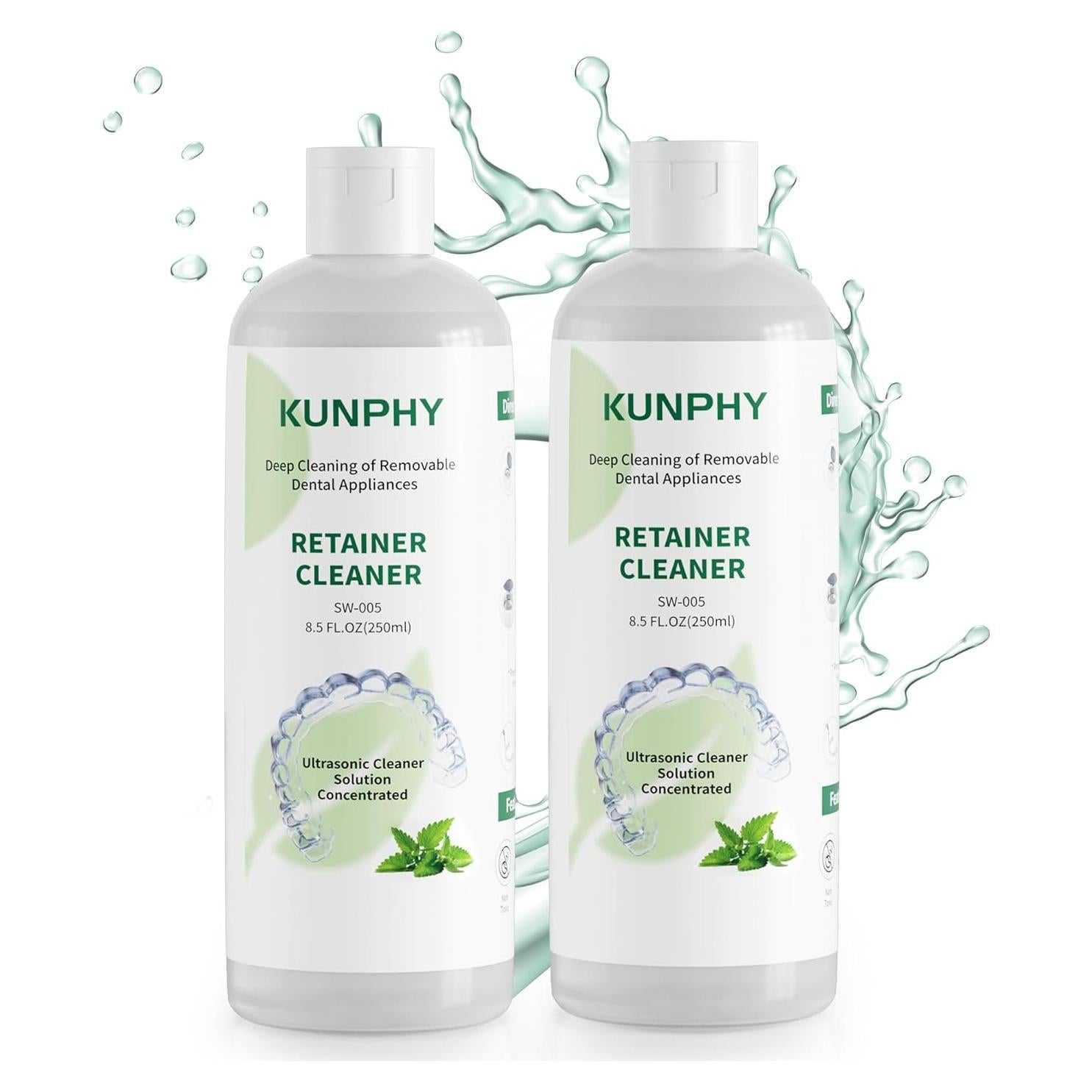 KUNPHY Solución Limpiadora Ultrasonica 473 ml - Retenedores