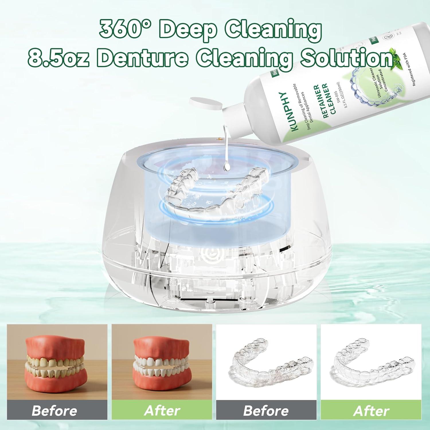 KUNPHY Solución Limpiadora Ultrasonica 473 ml - Retenedores