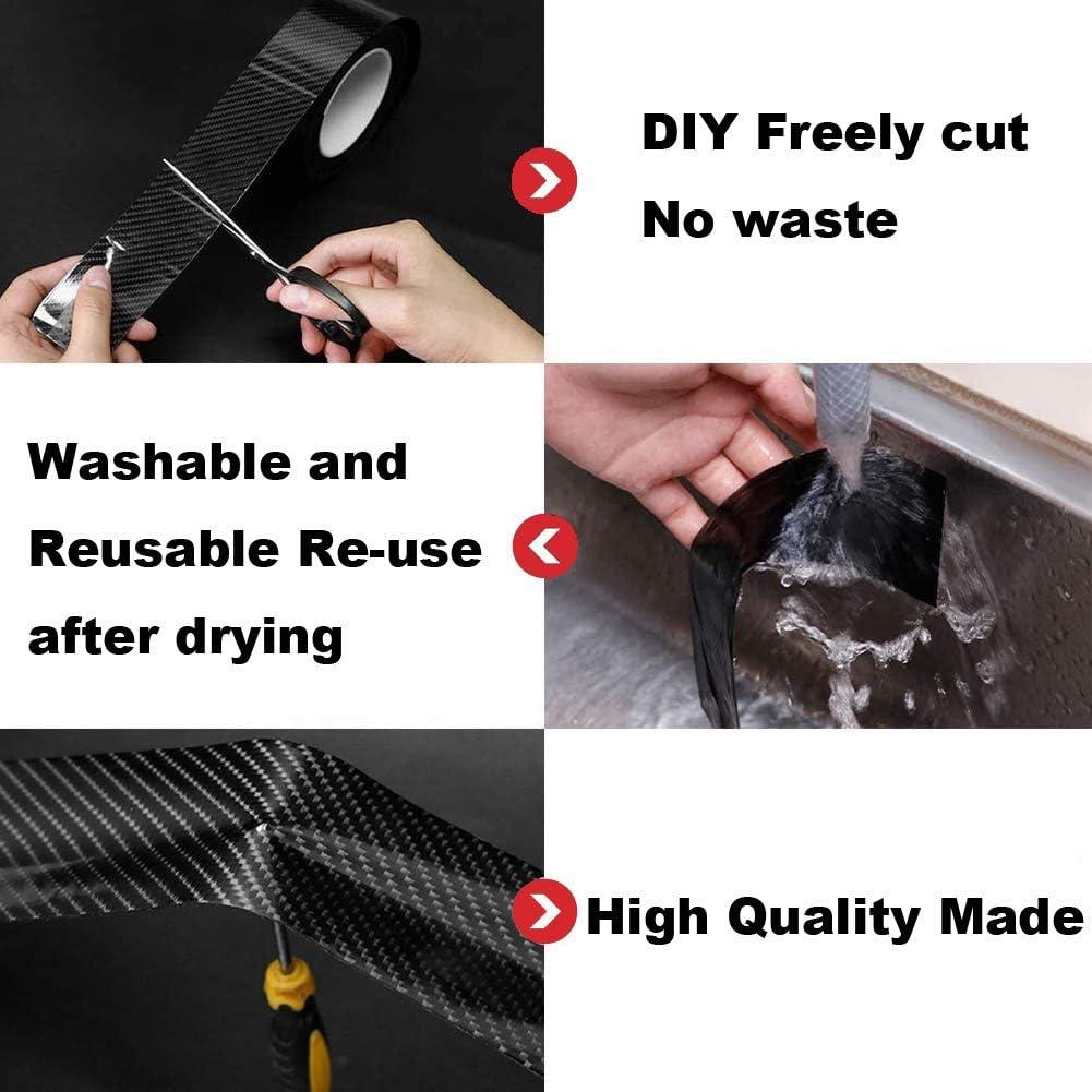 Protector de Bordes de Puertas Leasinder Vinilo 10.06m Negro