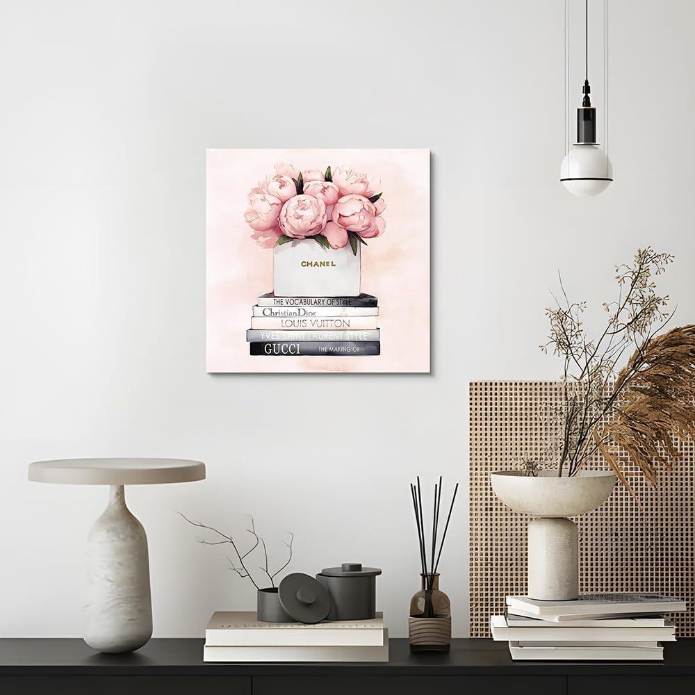 Arte de Pared Lienzo Chanel 30x30 cm Decoración Elegante