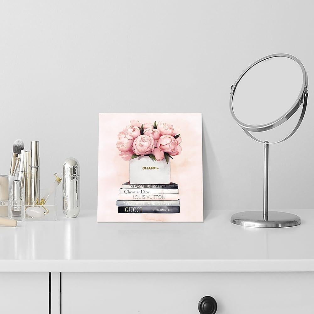 Arte de Pared Lienzo Chanel 30x30 cm Decoración Elegante