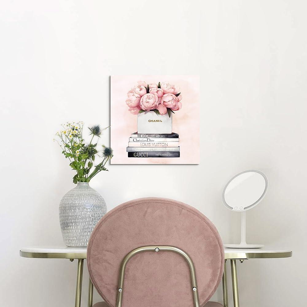 Arte de Pared Lienzo Chanel 30x30 cm Decoración Elegante