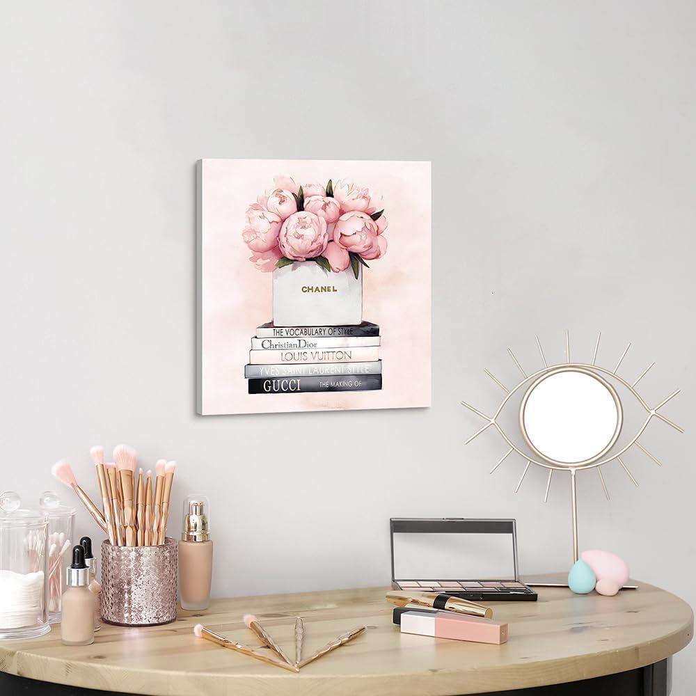Arte de Pared Lienzo Chanel 30x30 cm Decoración Elegante