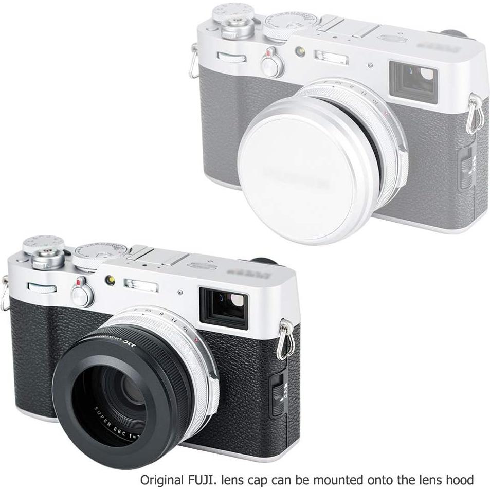 Parasol de Metal JJC con Adaptador de Filtro 49mm para Fujifilm X100