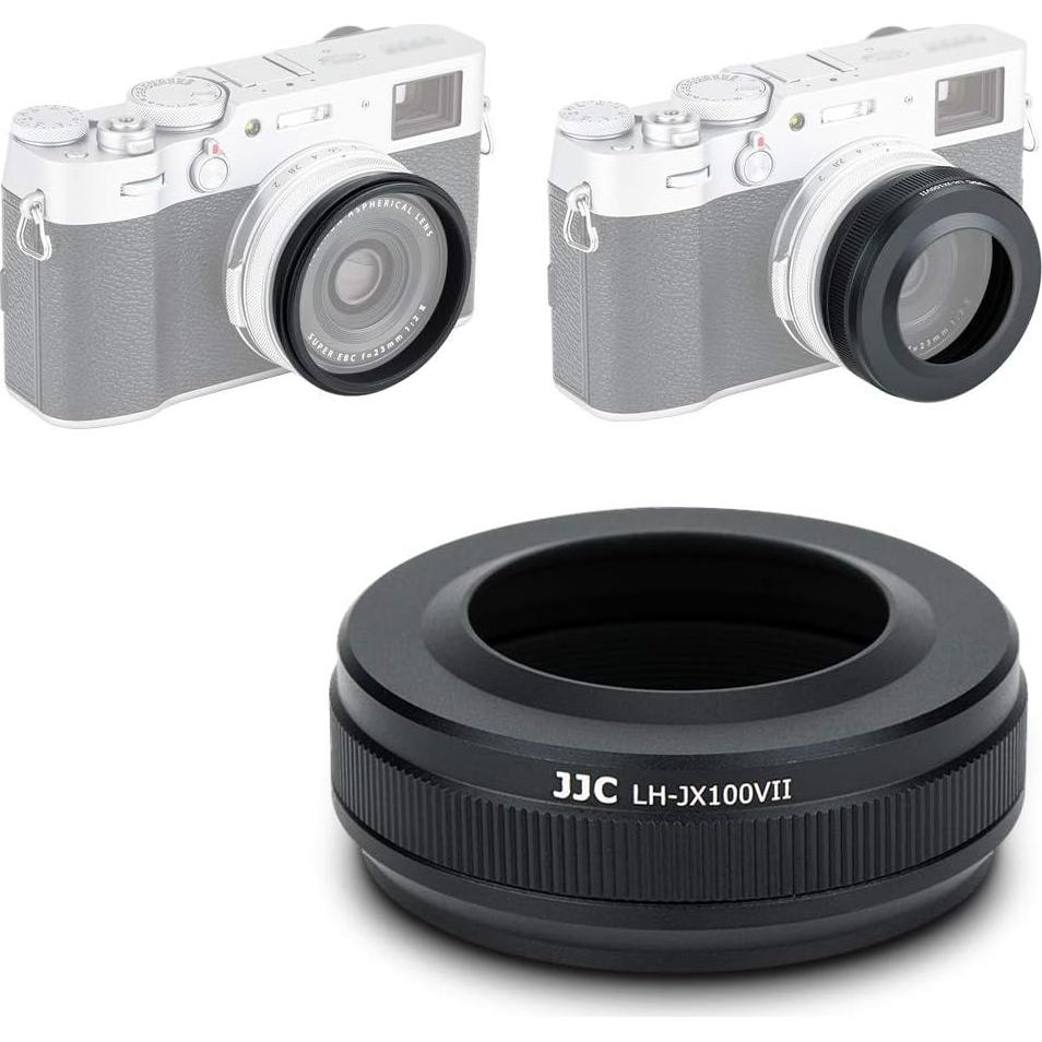 Parasol de Metal JJC con Adaptador de Filtro 49mm para Fujifilm X100