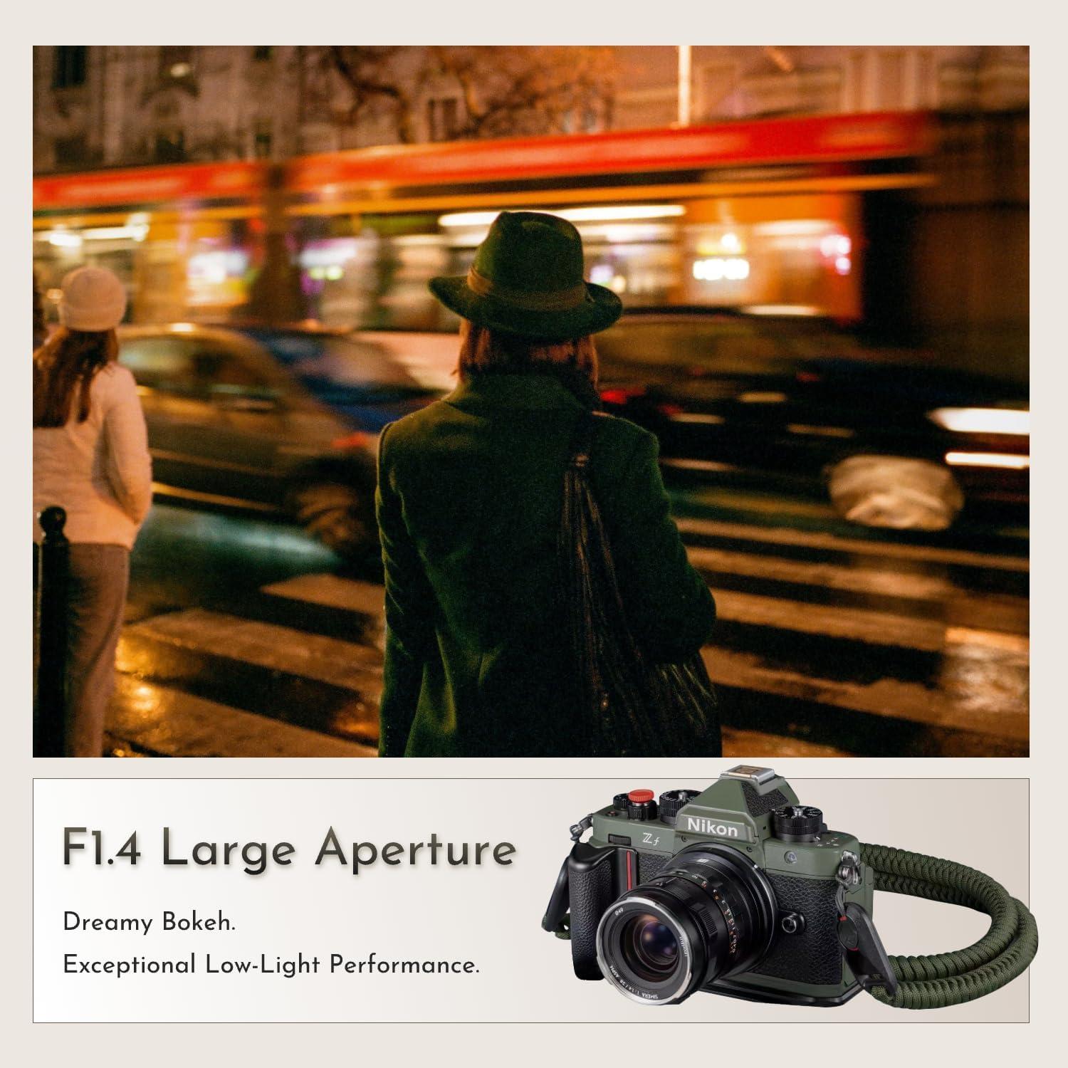 Lente Simera 28mm f/1.4 Montura M para Cámaras Leica Negro