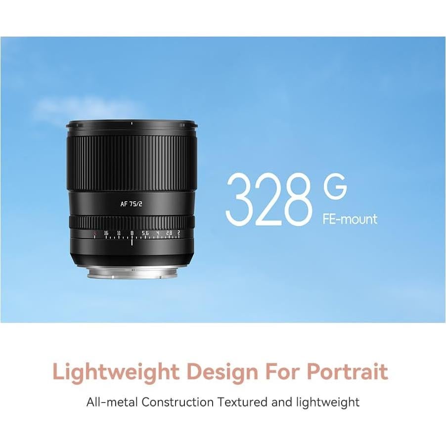 Lente TTArtisan AF 75mm F2 para Cámaras Sony E-Mount