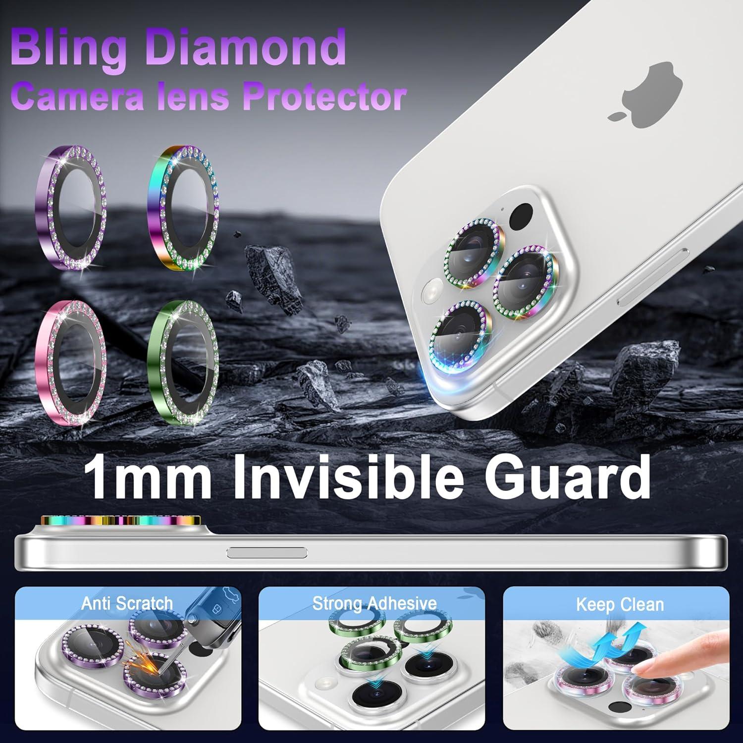 Protector de Lente de Cámara Casetego para iPhone 16 Pro Max/Pro 9H