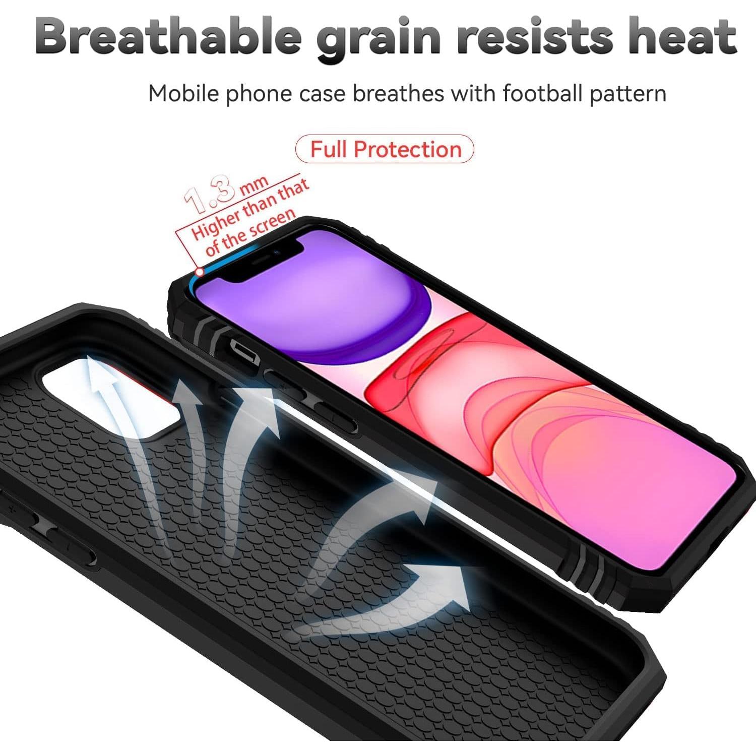 Funda SunStory para iPhone 11 Pro con Protector HD y Soporte