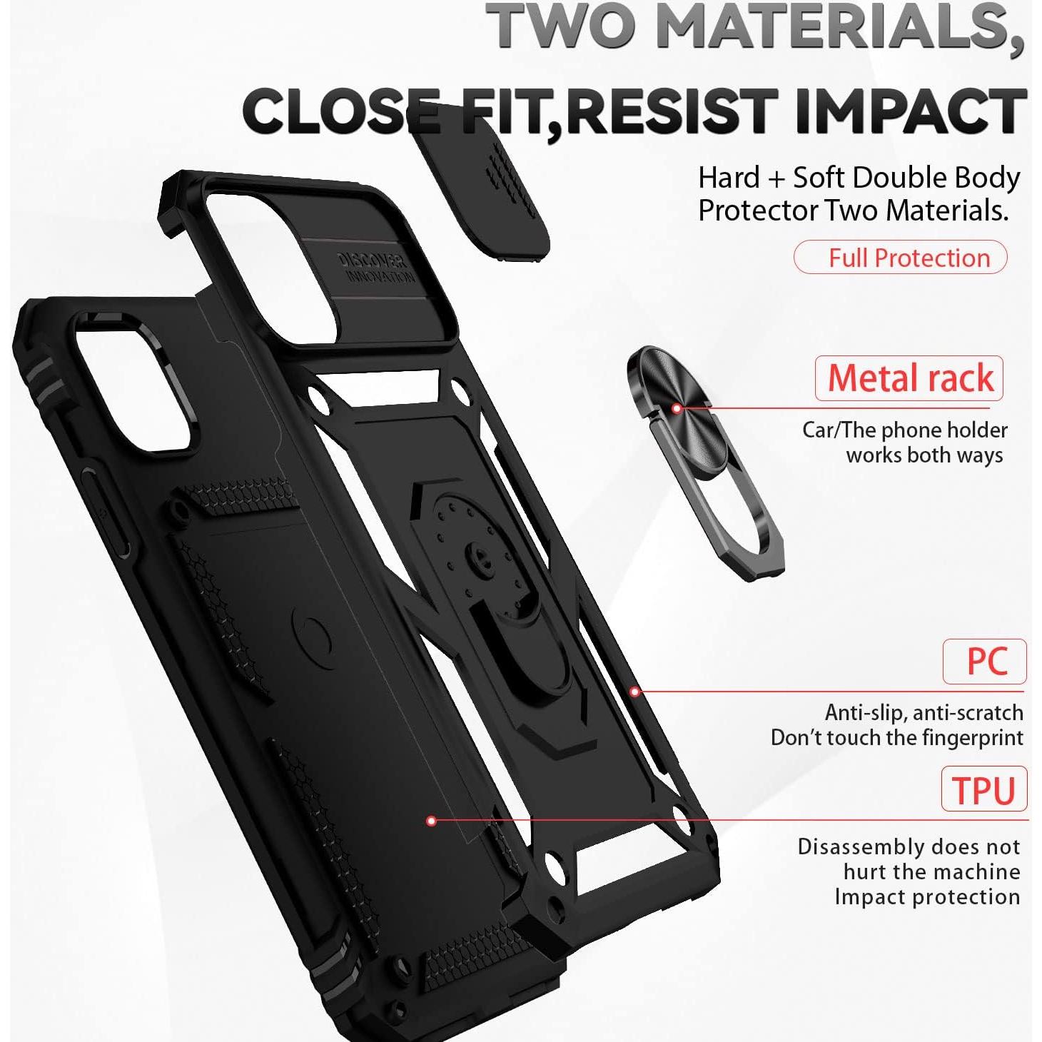 Funda SunStory para iPhone 11 Pro con Protector HD y Soporte