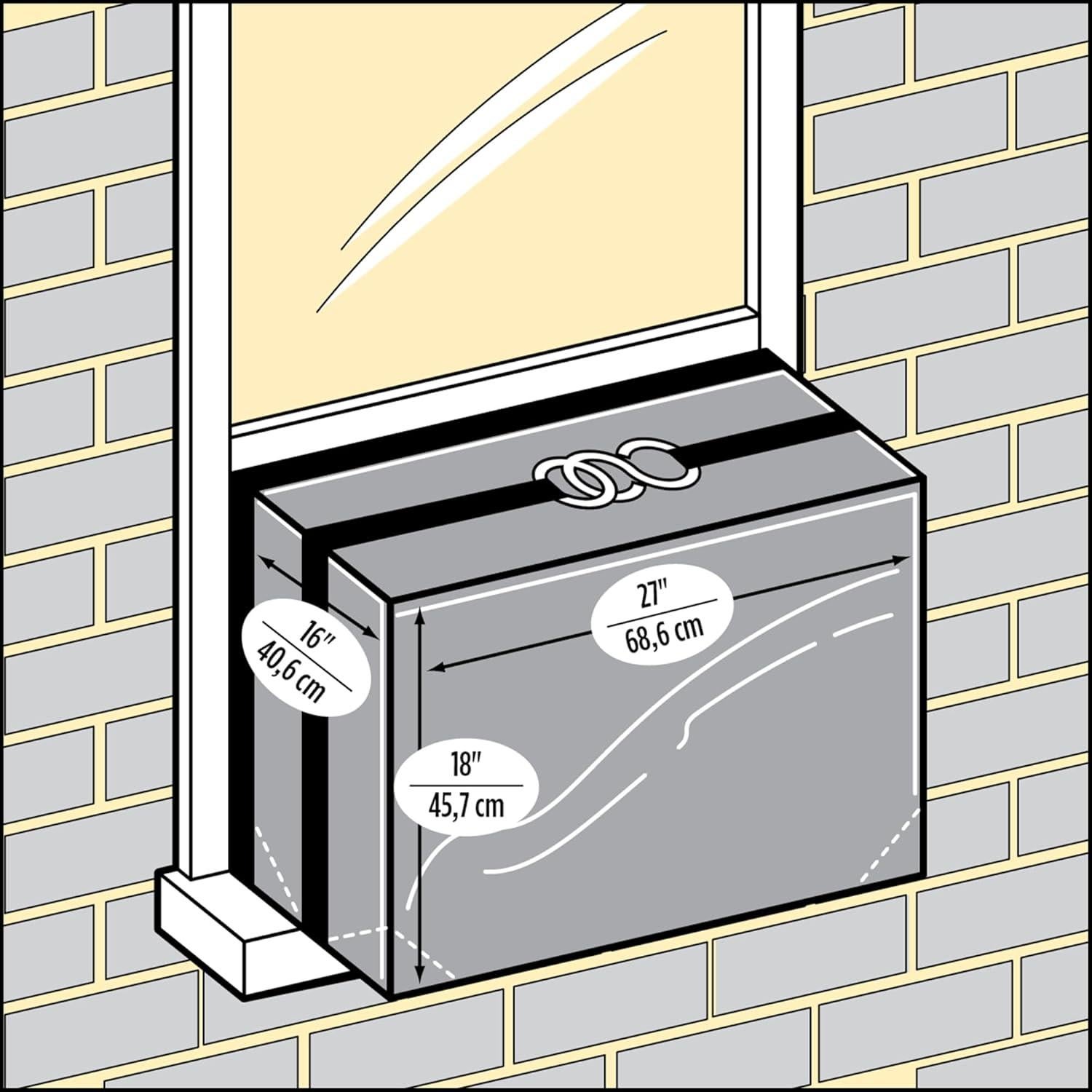 Funda para Aire Acondicionado M-D 03392 Pequeña Plateada 45.72x68.58 cm