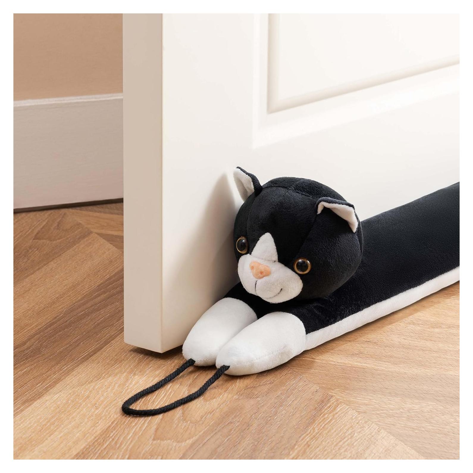 Tapón para Corrientes de Aire Habibee 96.5 cm Gato Negro