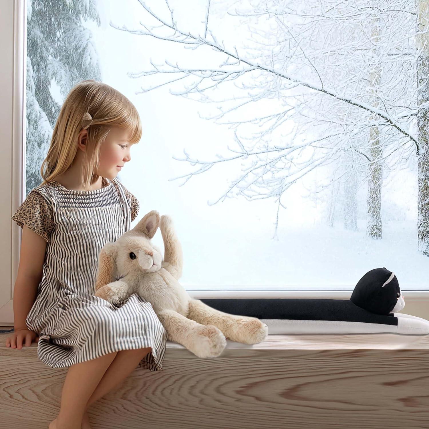 Tapón para Corrientes de Aire Habibee 96.5 cm Gato Negro