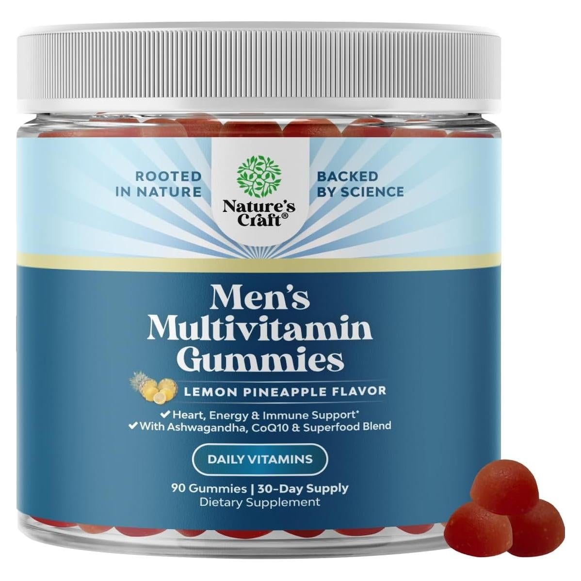 Gomitas Multivitamínicas para Hombres Natures Craft 90 Unidades