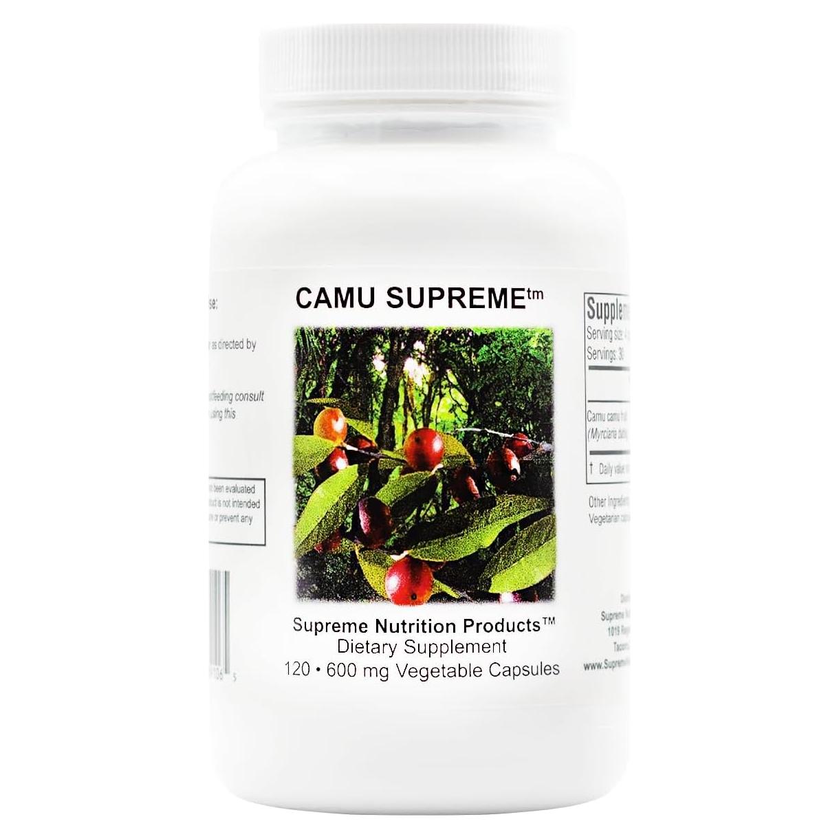 Camu Supreme Supreme Nutrition 120 Cápsulas Vegetarianas Pura