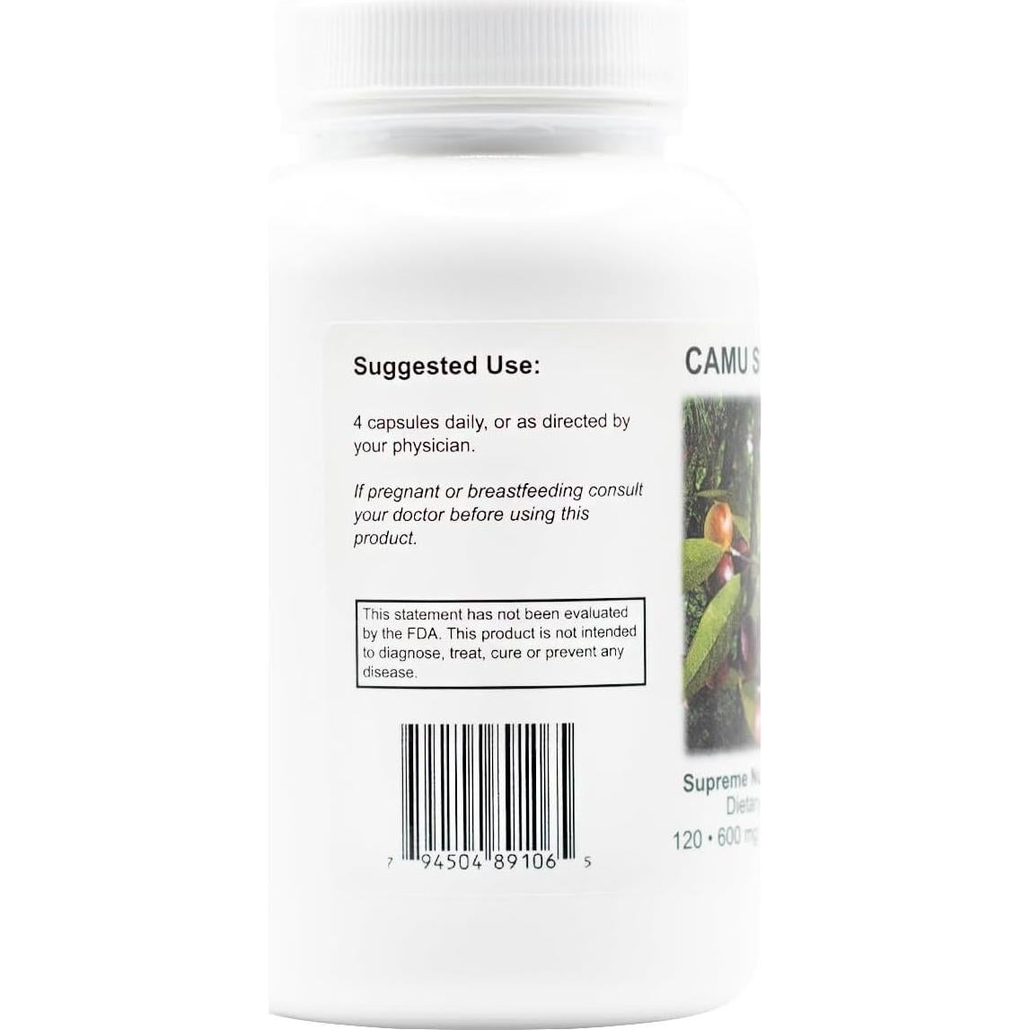 Camu Supreme Supreme Nutrition 120 Cápsulas Vegetarianas Pura