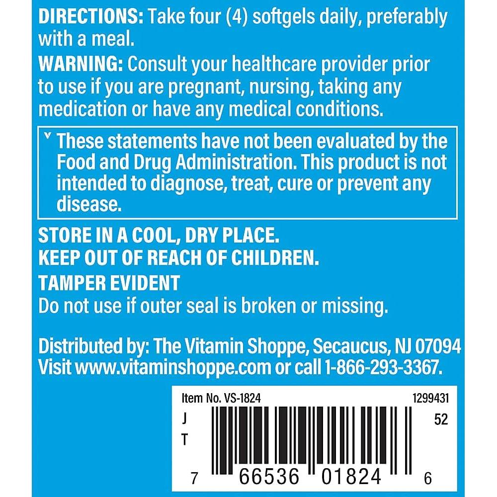 Calcio 1000mg The Vitamin Shoppe Gelatinas Blandas 100 Unidades
