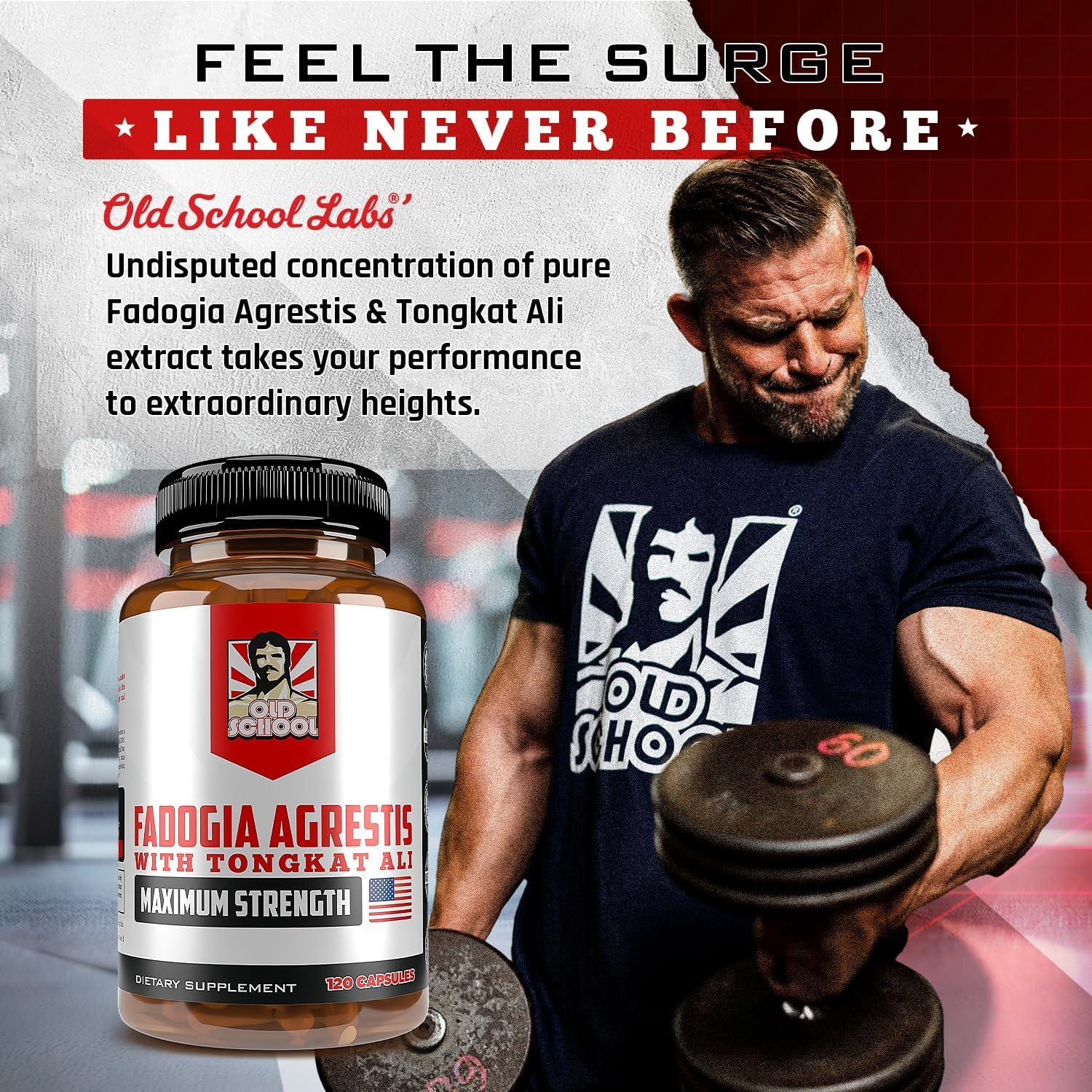 Suplemento de Testosterona Old School Labs 1500mg - 120 Cápsulas