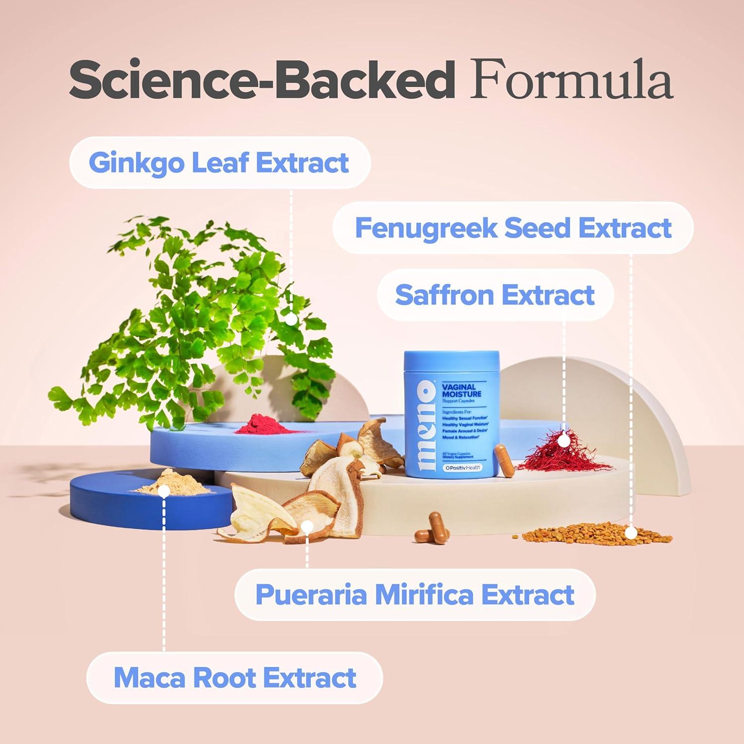 Cápsulas de Humedad Vaginal O Positiv MENO - 30 Porciones