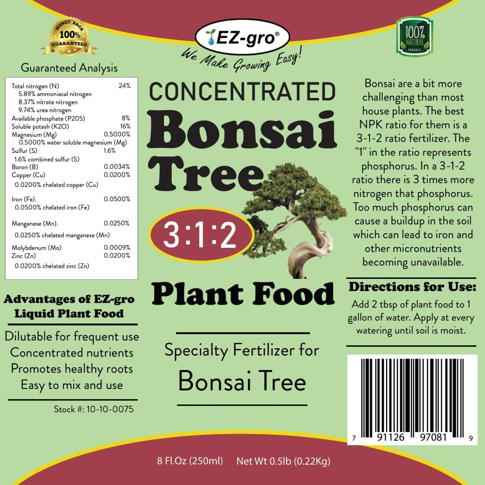 Fertilizante Líquido para Bonsai EZ-gro 226.8 g 3:1:2