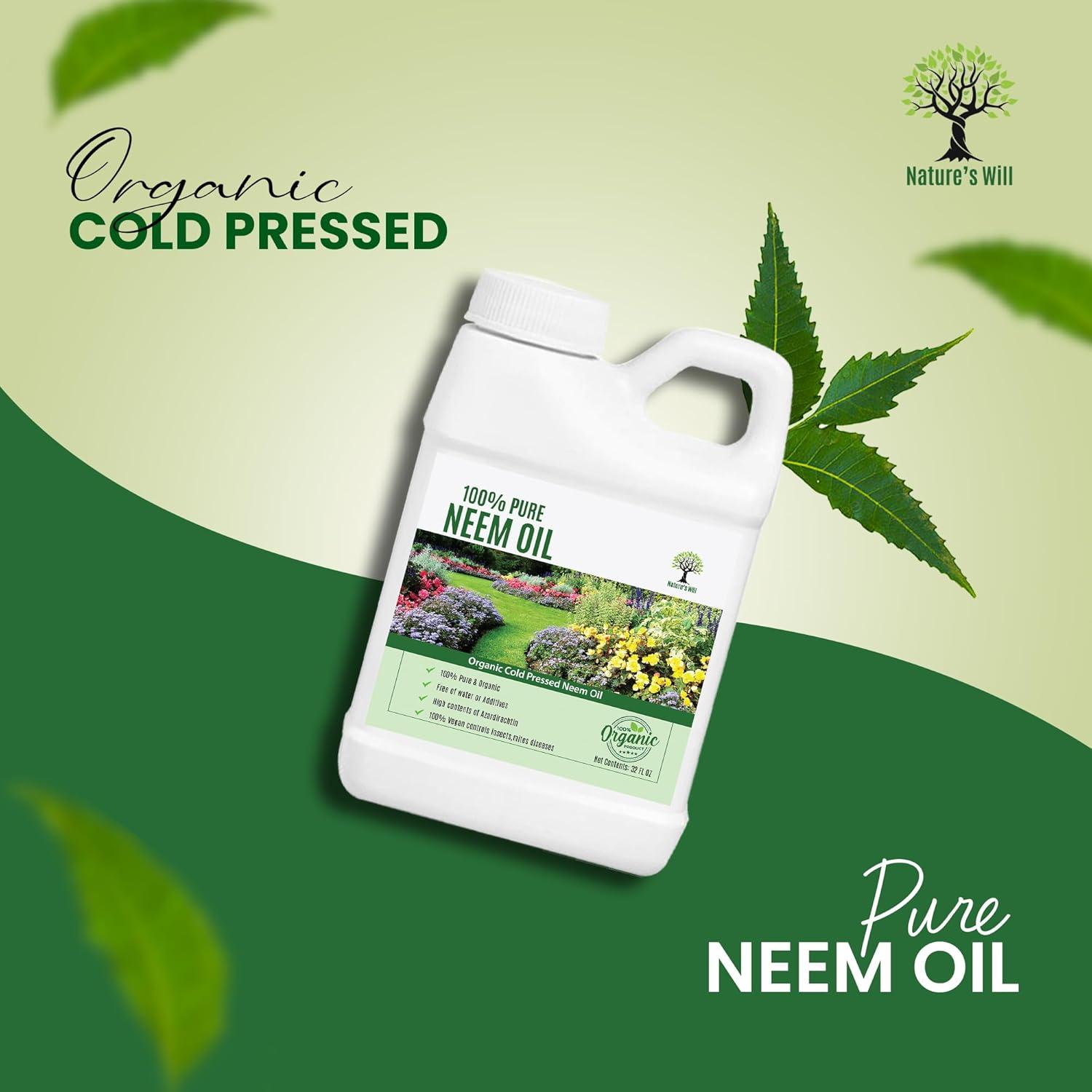 Aceite de Neem 100% Puro Nature's Will 453.6g Prensado en Frío