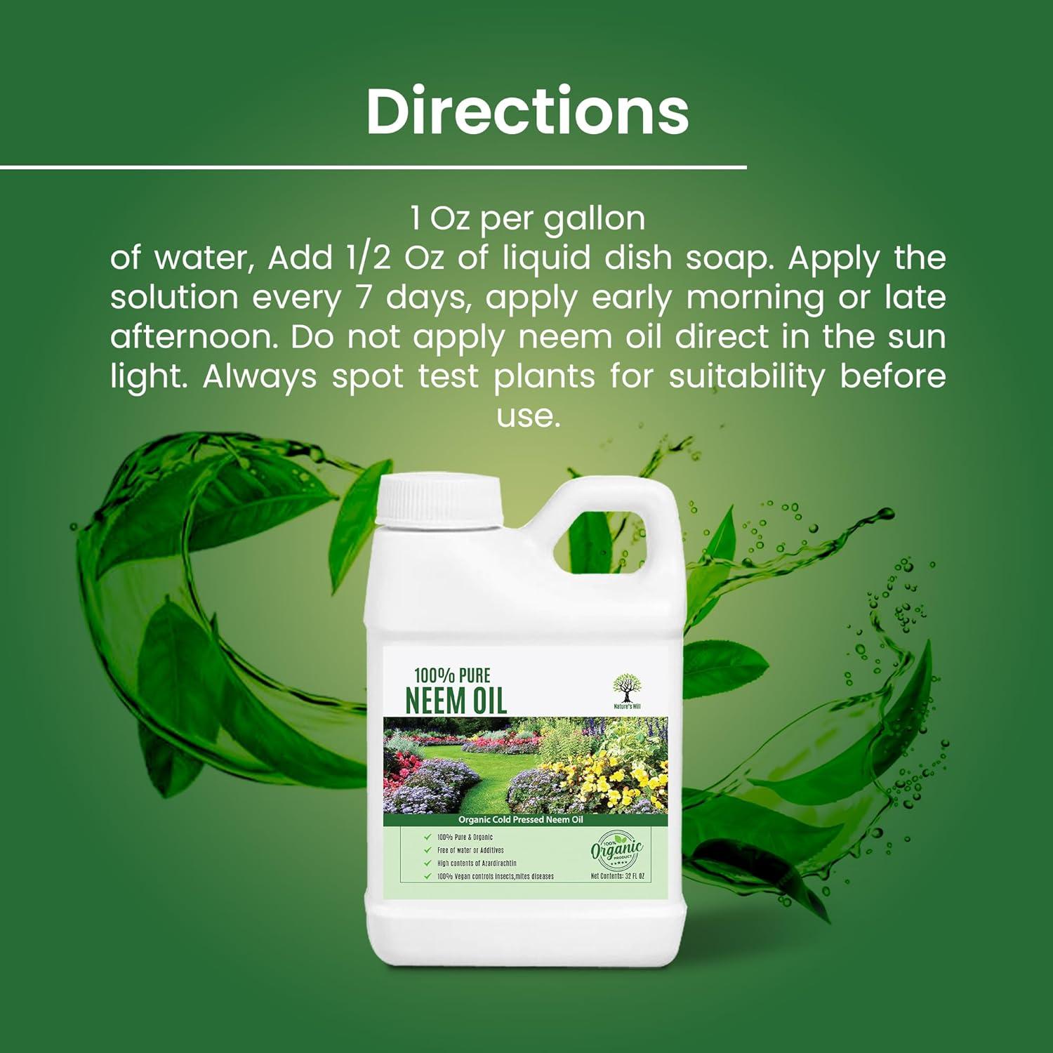 Aceite de Neem 100% Puro Nature's Will 453.6g Prensado en Frío