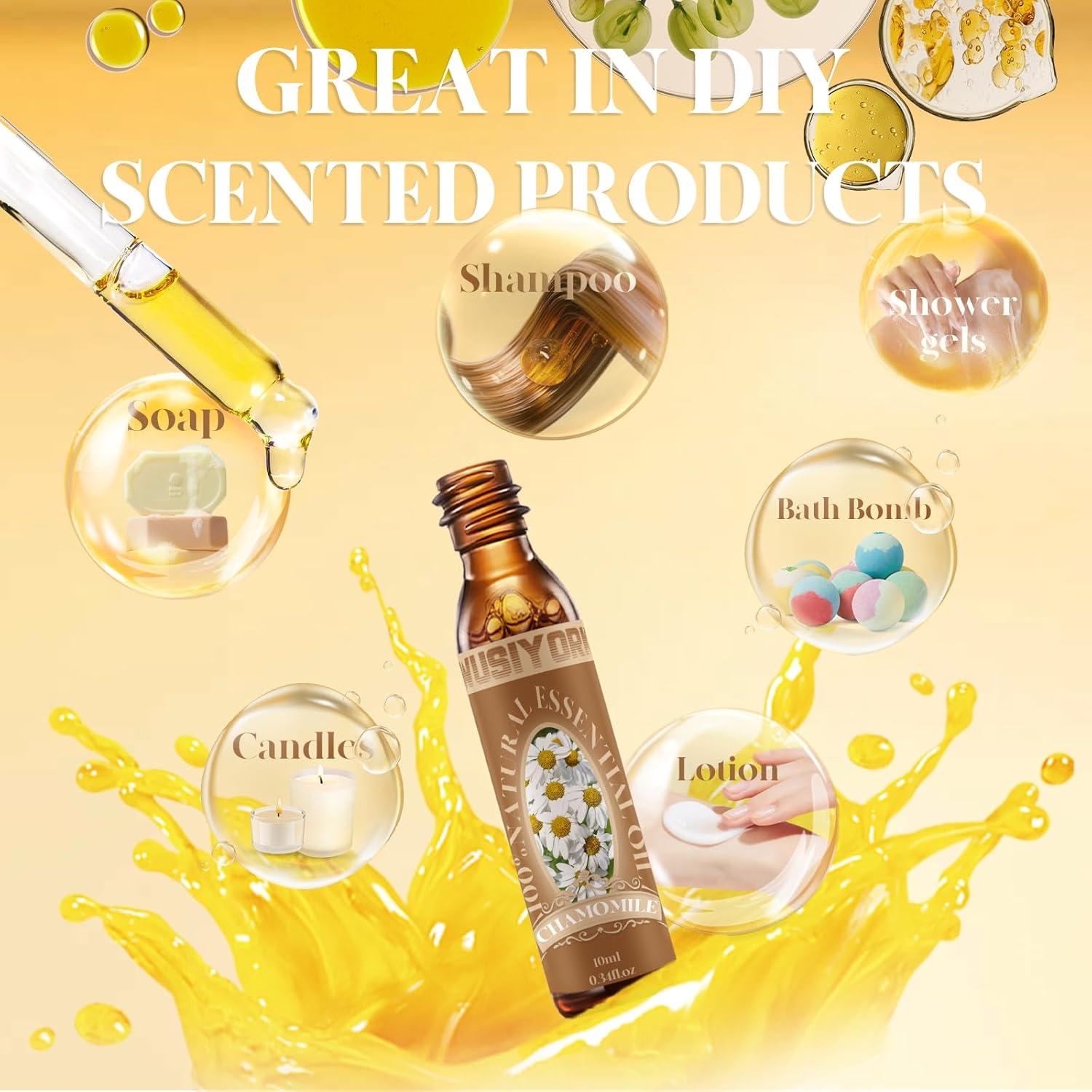 Aceite Esencial de Manzanilla 10ML - 100% Puro y Natural