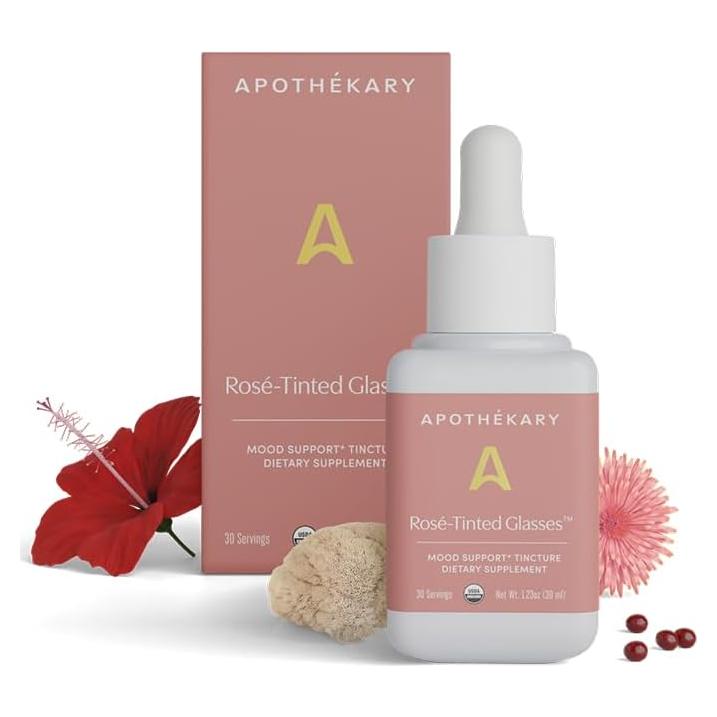 Gotas Herbales Gafas Tinte Rosado Apothékary 30 ml Sin Alcohol