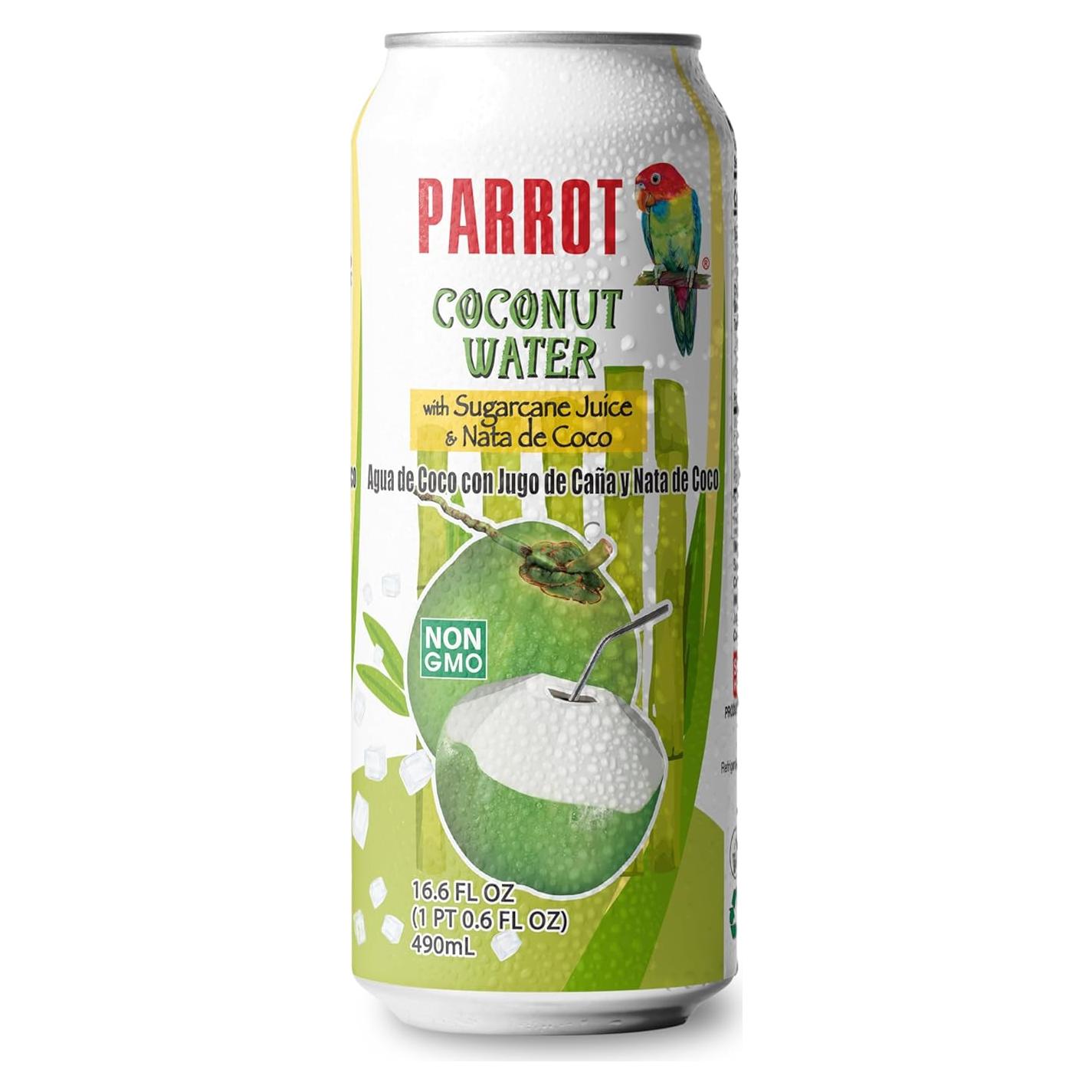 Agua de Coco Parrot con Jugo de Caña y Nata 12 Pack 1992ml